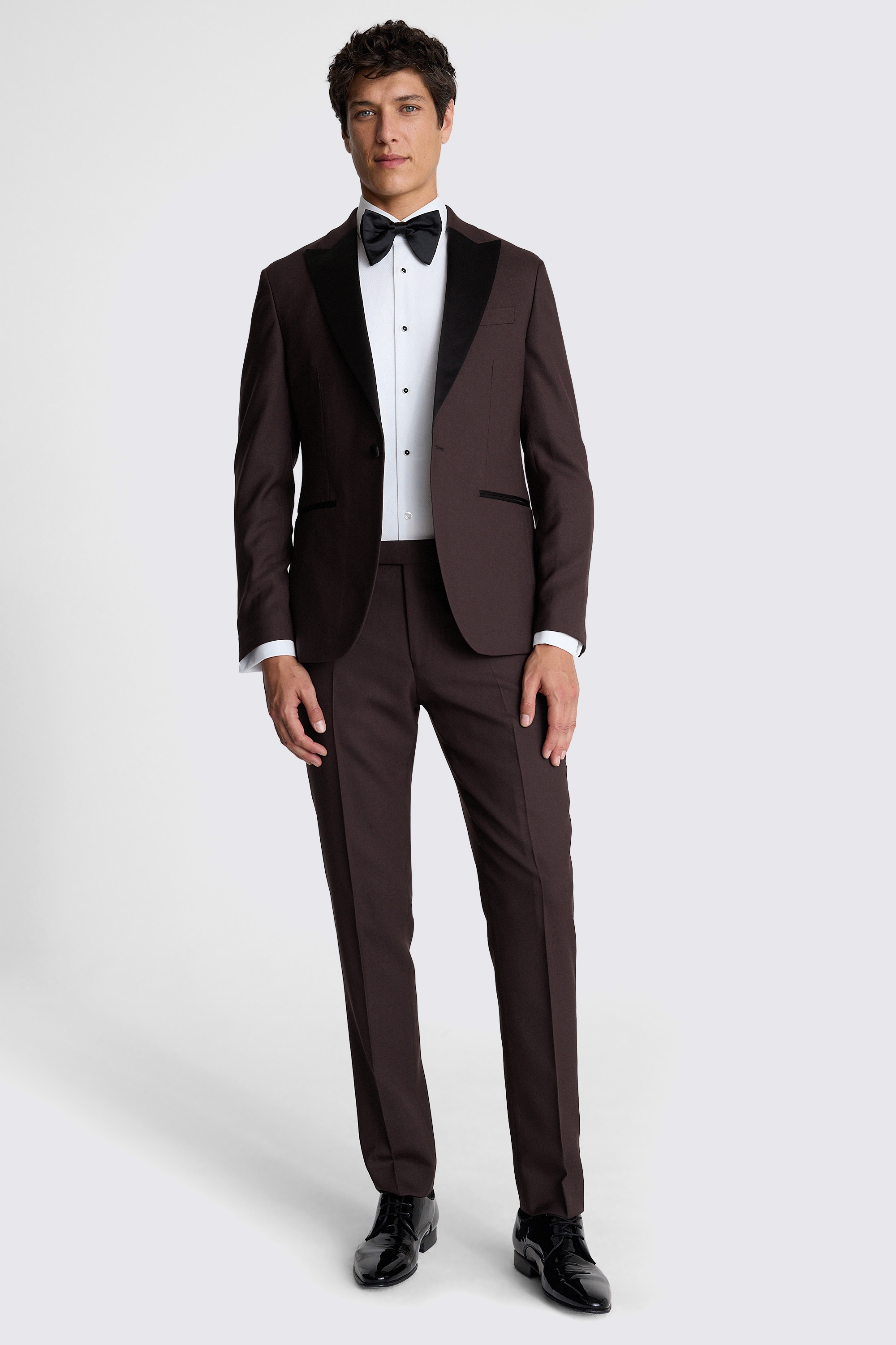 Slim Fit Claret Tuxedo Jacket