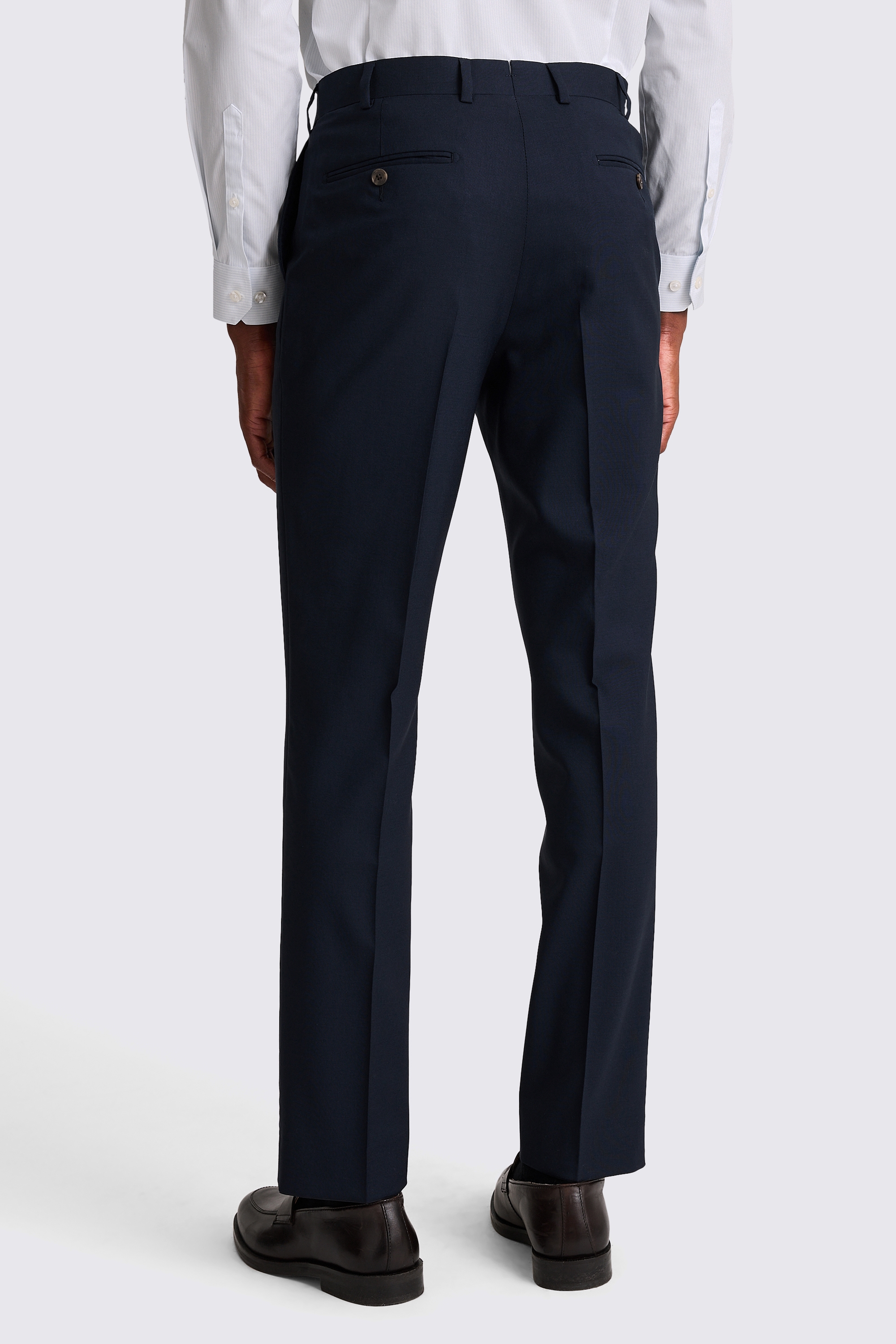 Italian Tailored Fit Navy Trousers