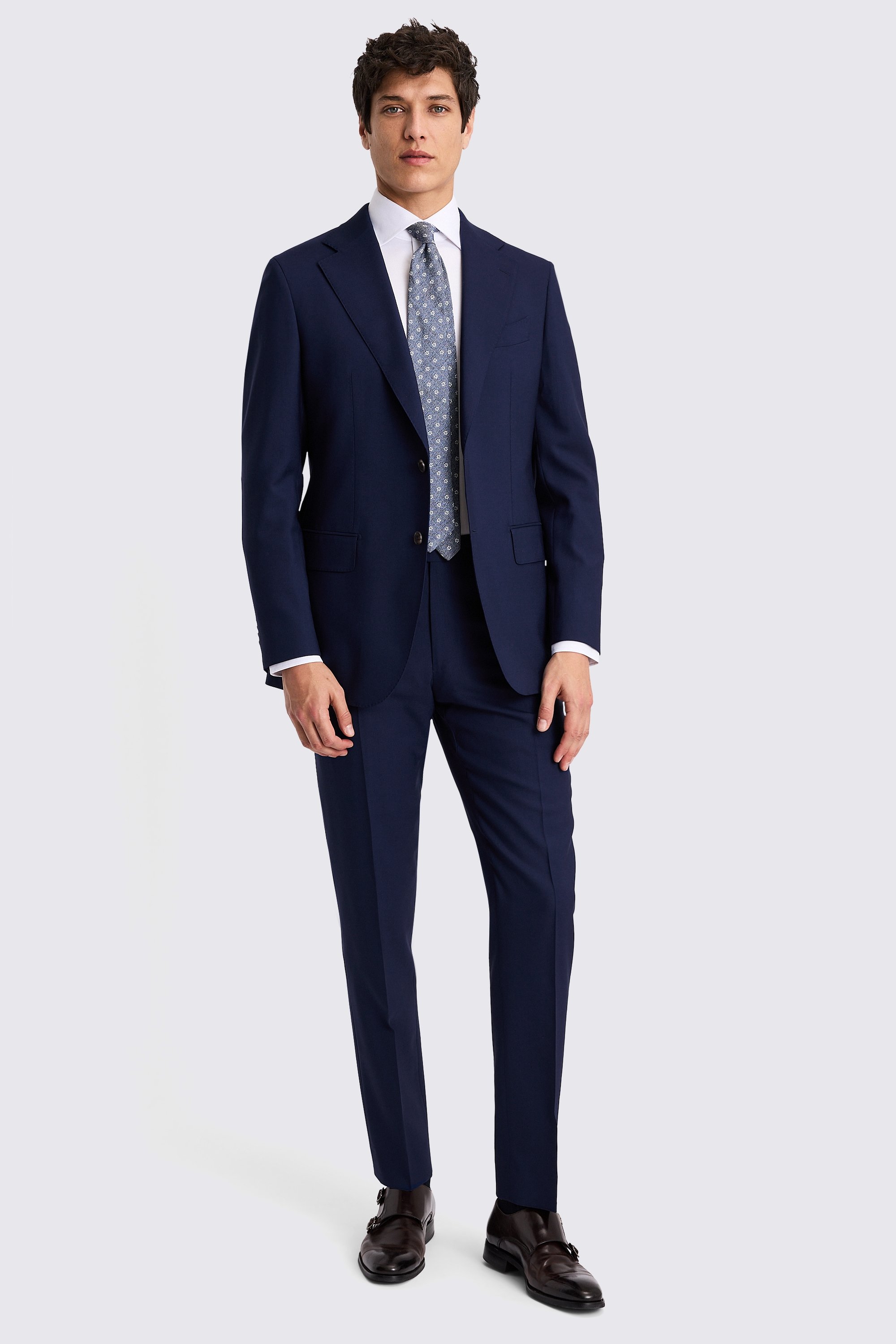 Italian Tailored Fit Bright Blue Suit