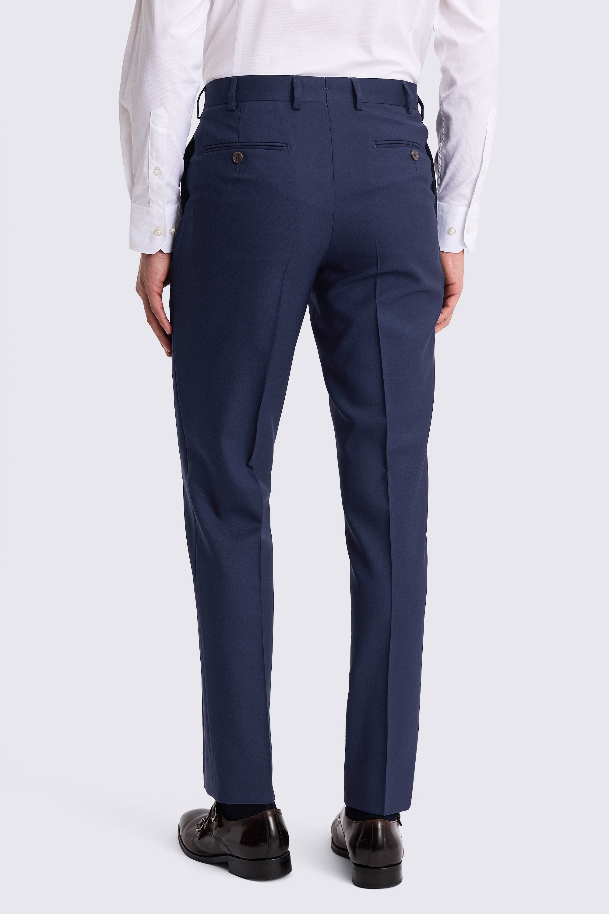 Italian Tailored Fit Bright Blue Trousers