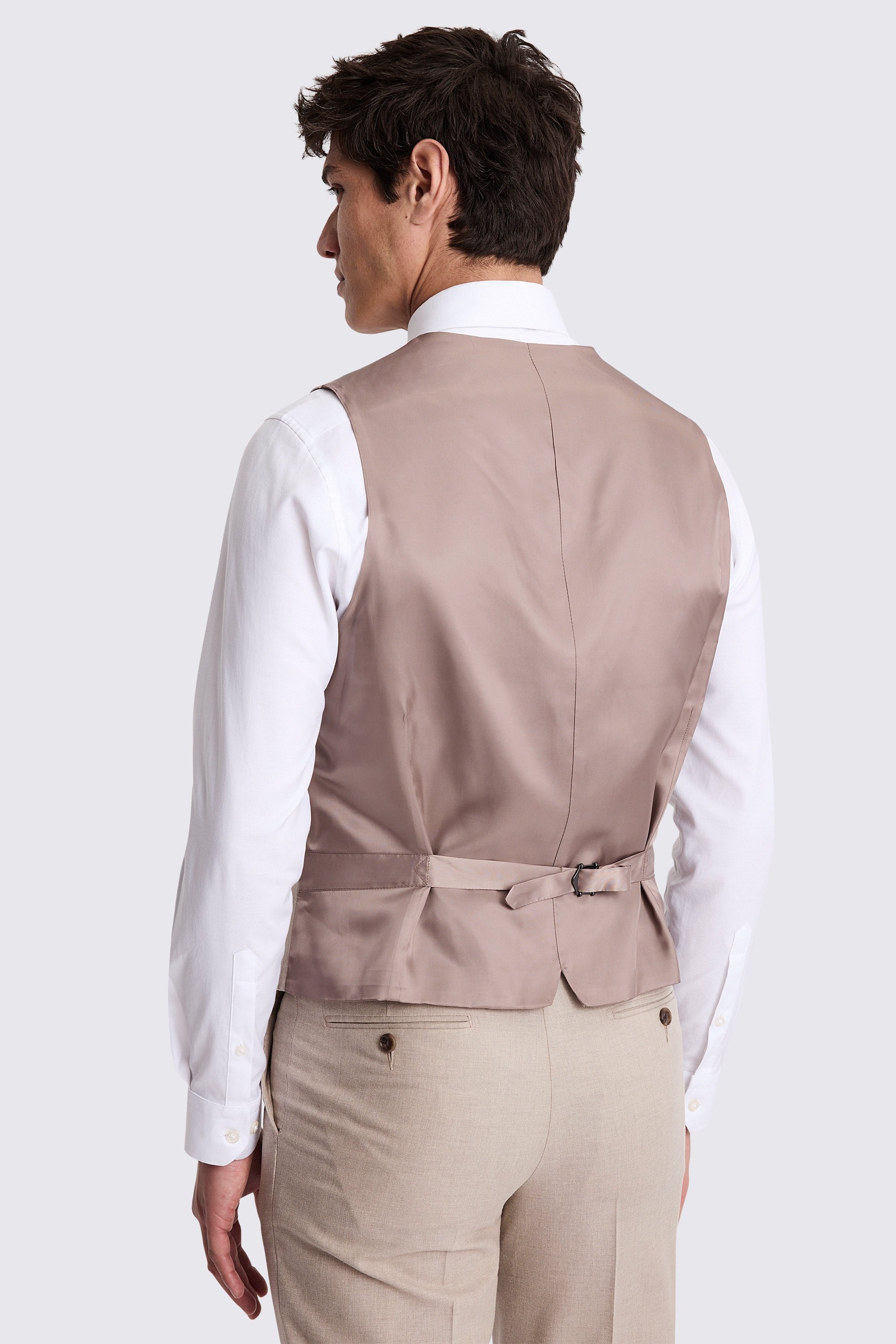 Tailored Fit Neutral Waistcoat