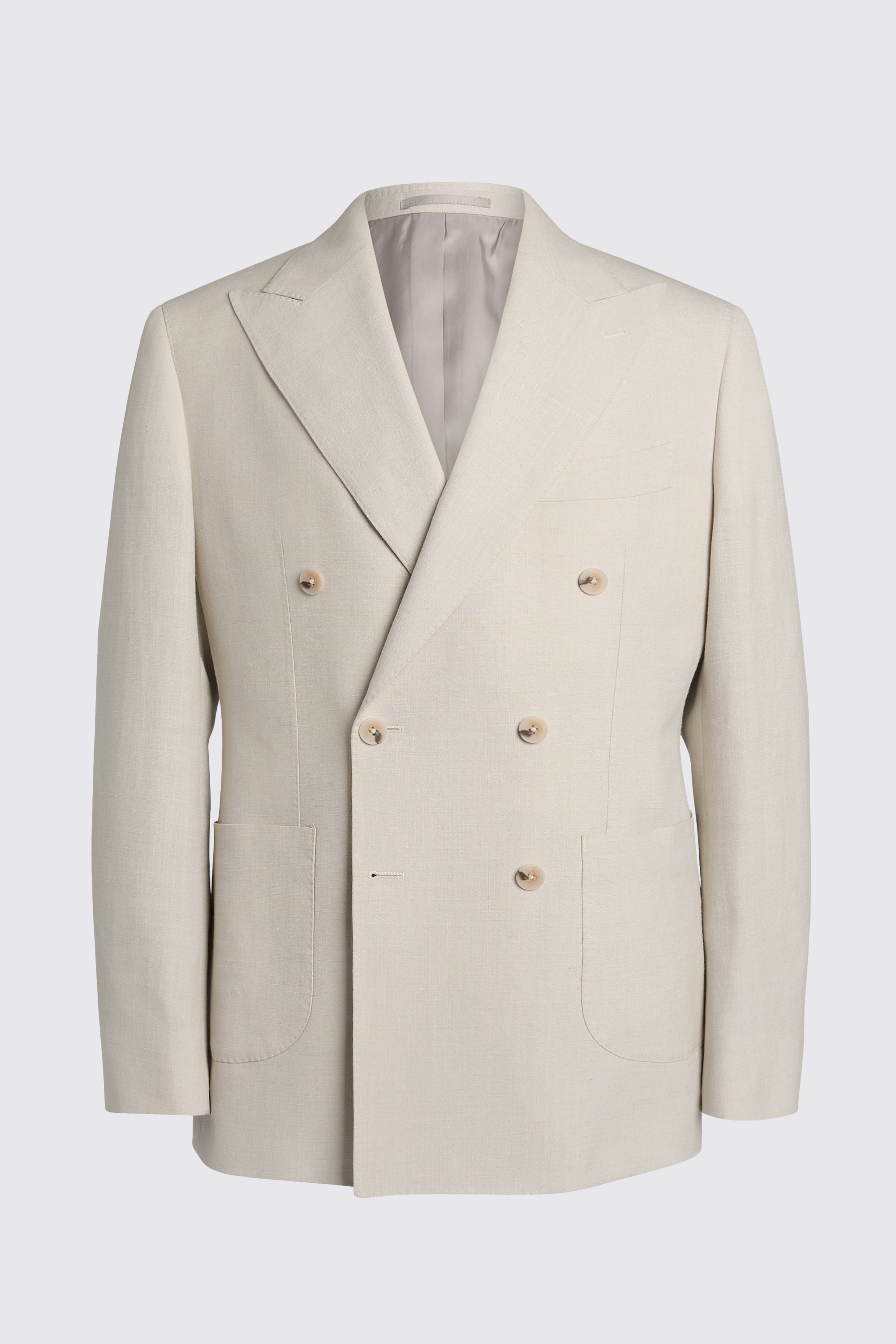 Neutral Fray Detail Utility Jacket -- Made in Italy