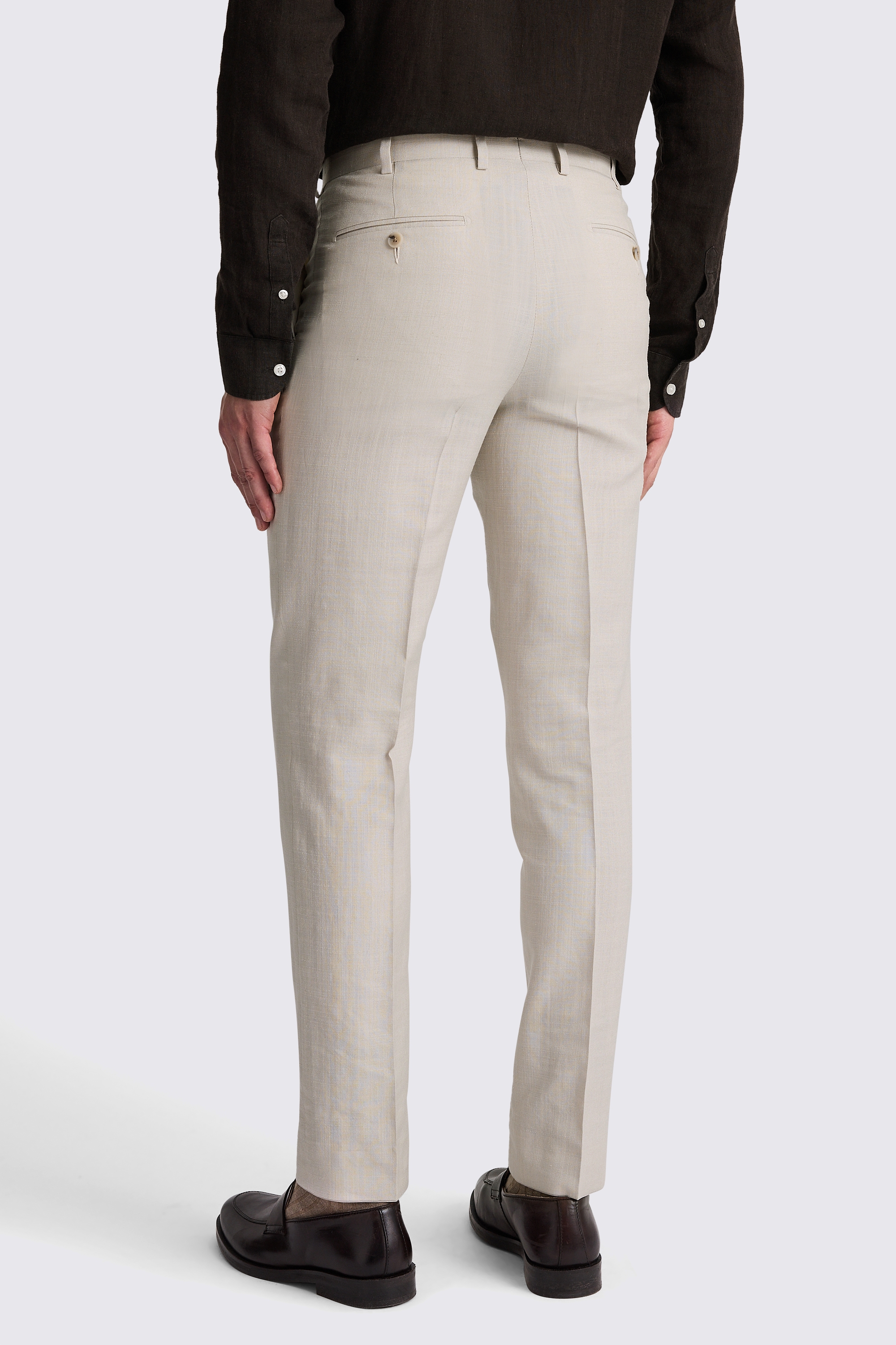 Italian Tailored Fit Neutral Trousers