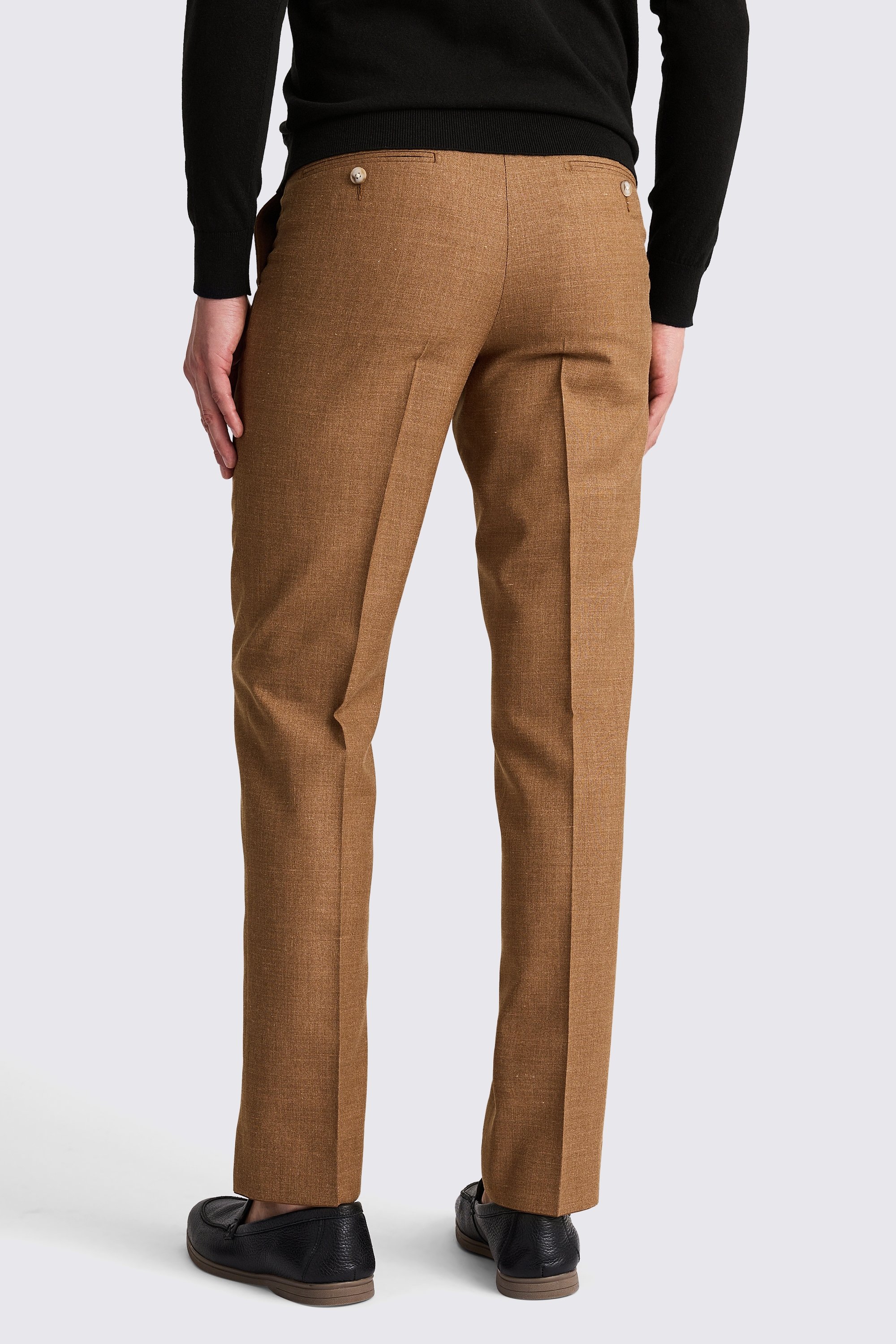 Italian Tailored Fit Straw Trousers