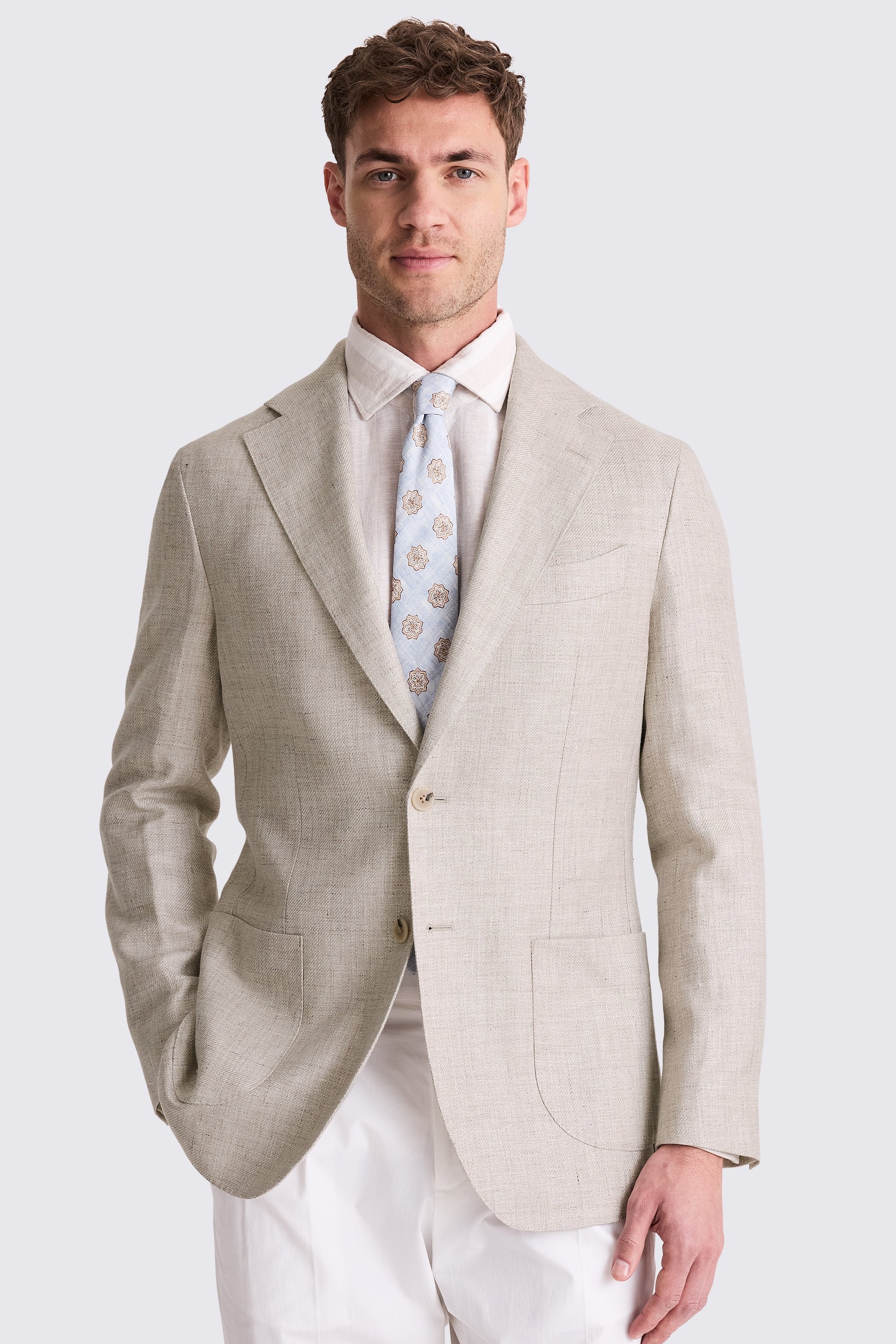 Tailored Fit Neutral Jacket