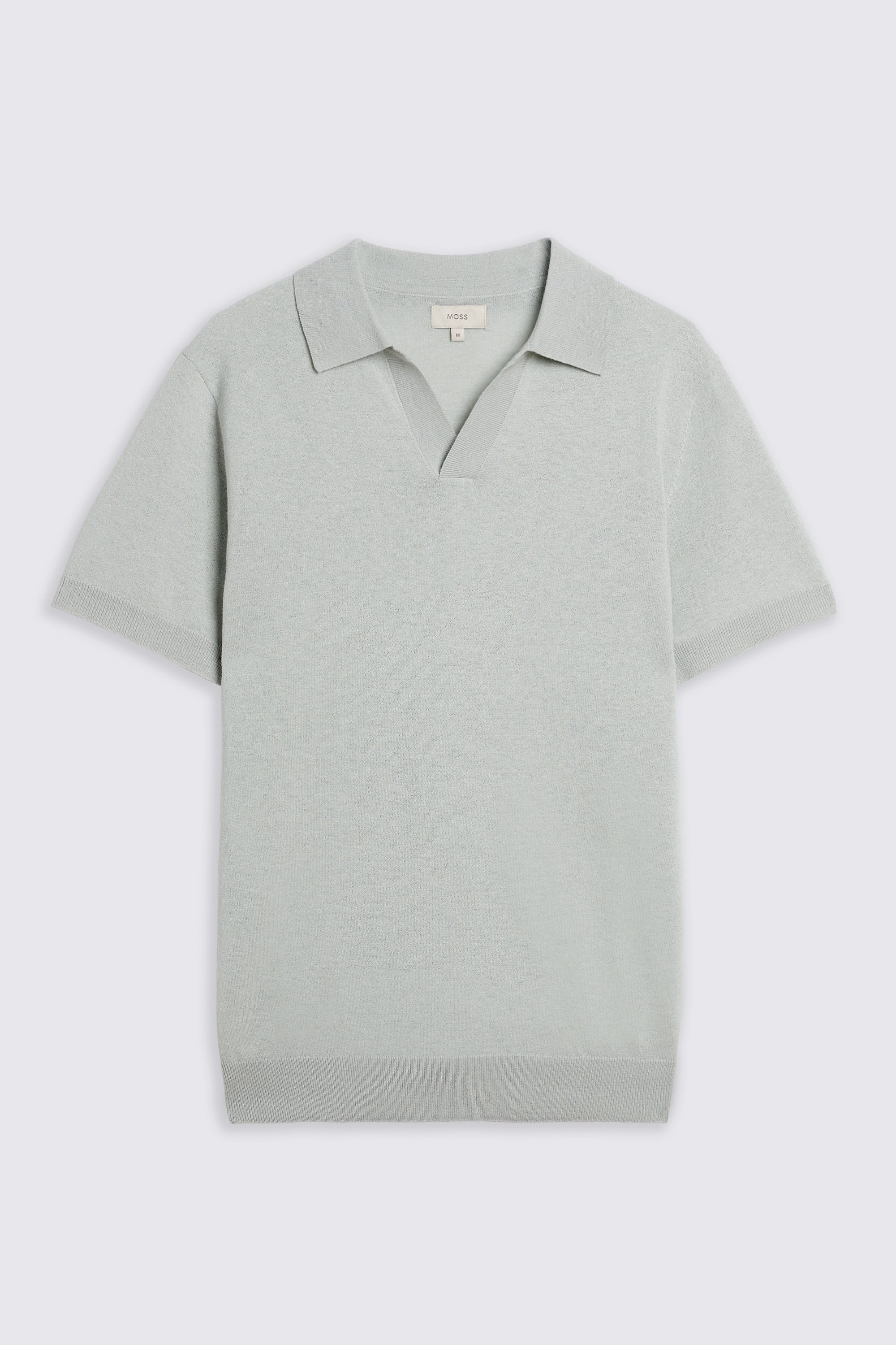 Linen Blend Light Sage Skipper Polo