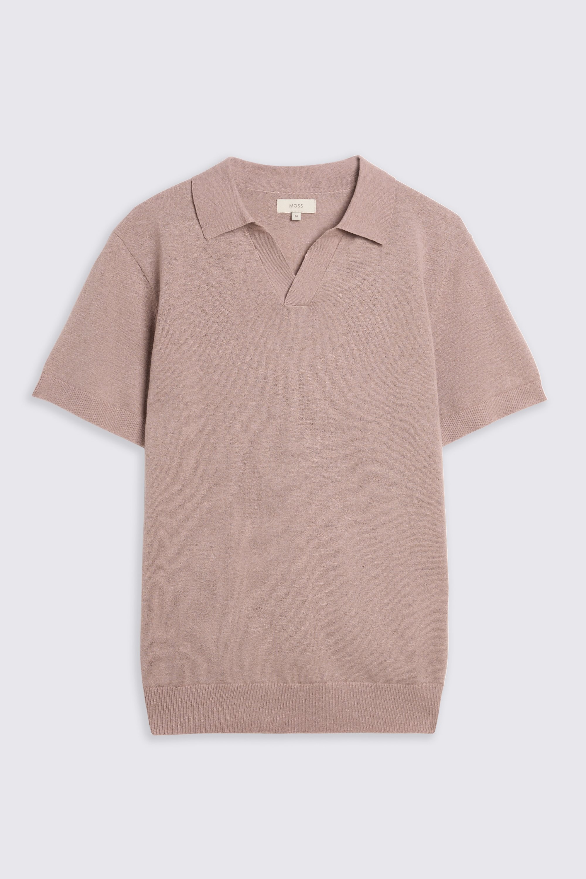 Linen Blend Pink Skipper Polo