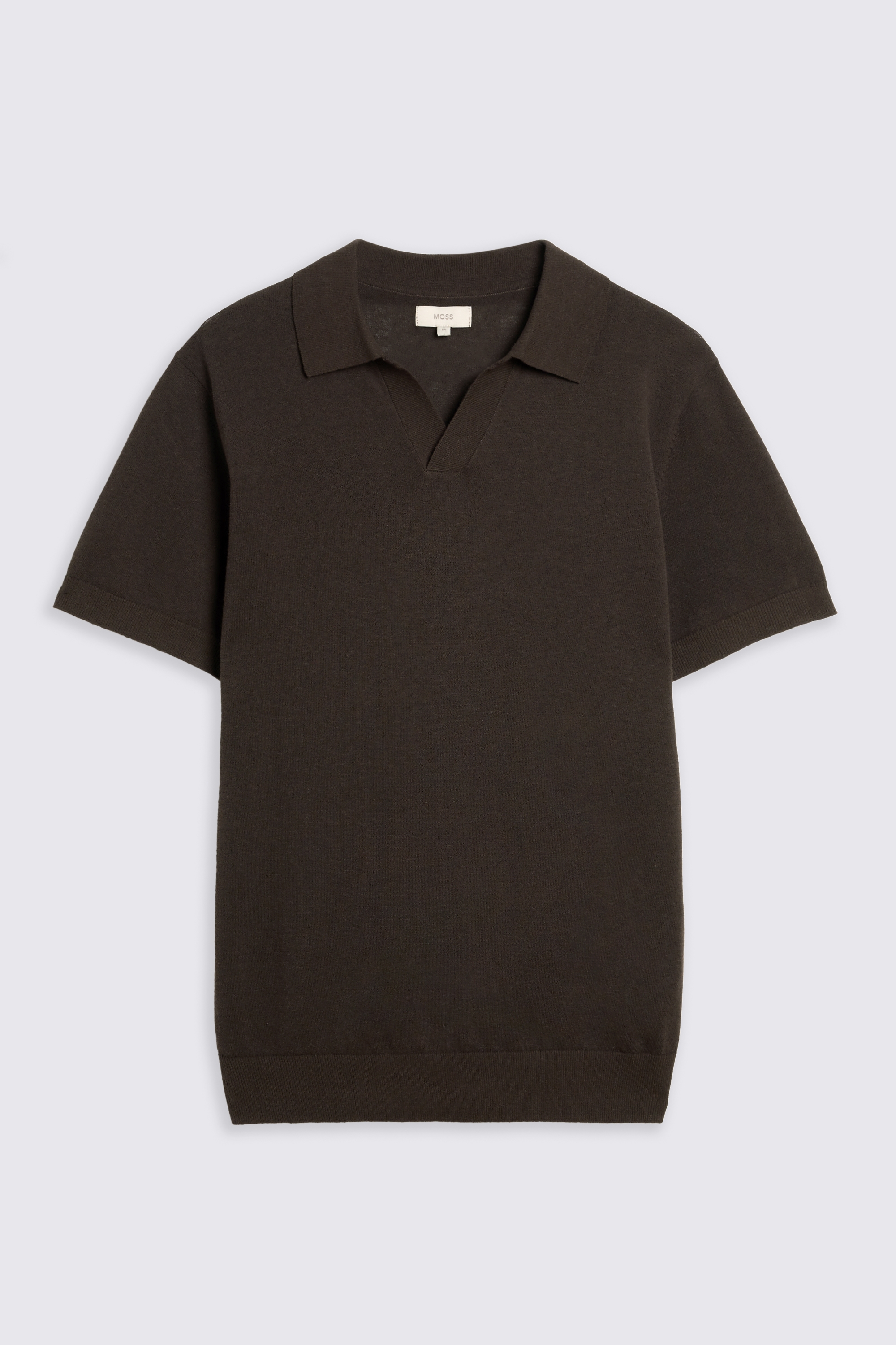 Linen Blend Brown Skipper Polo