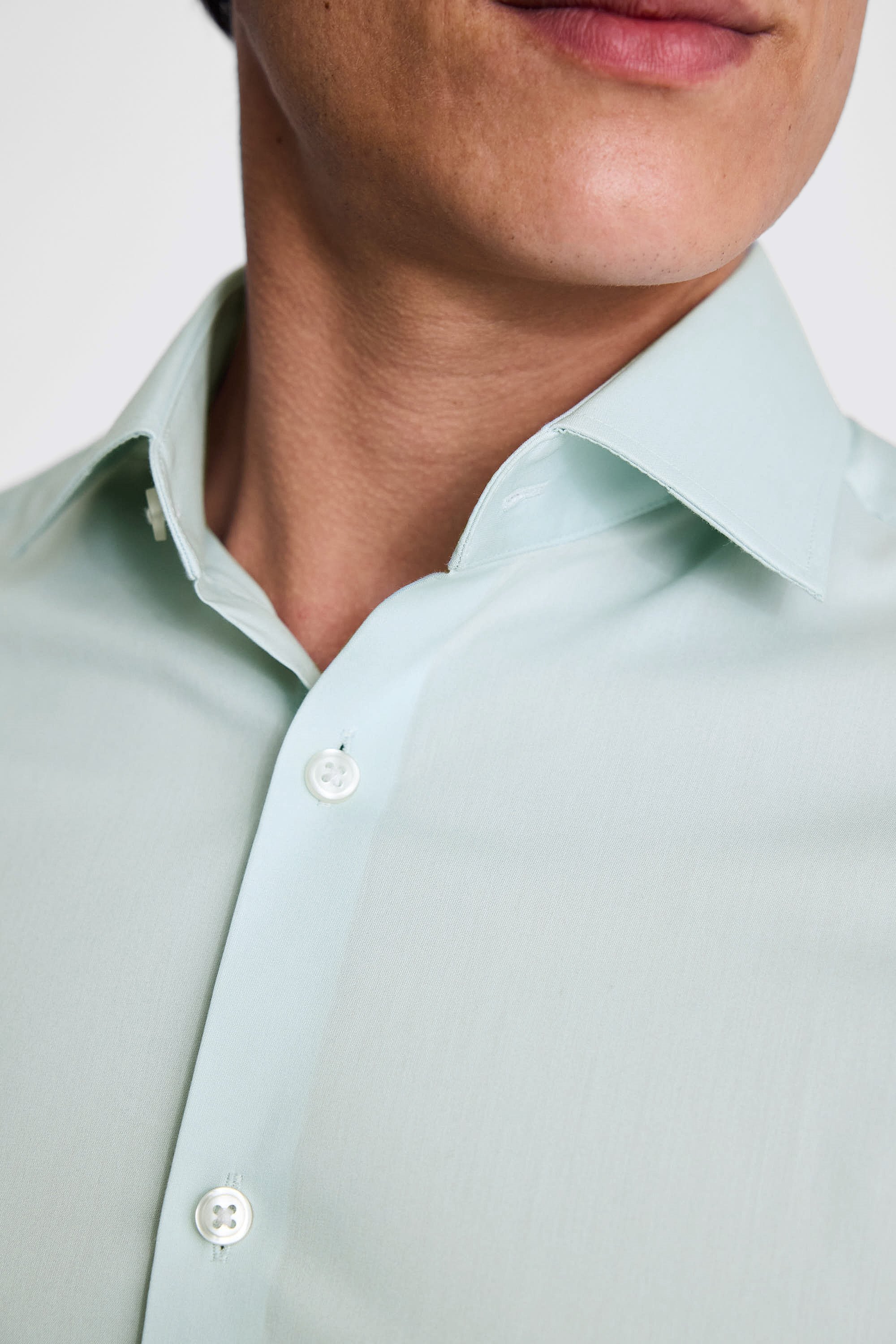 Slim Aqua Stretch Shirt