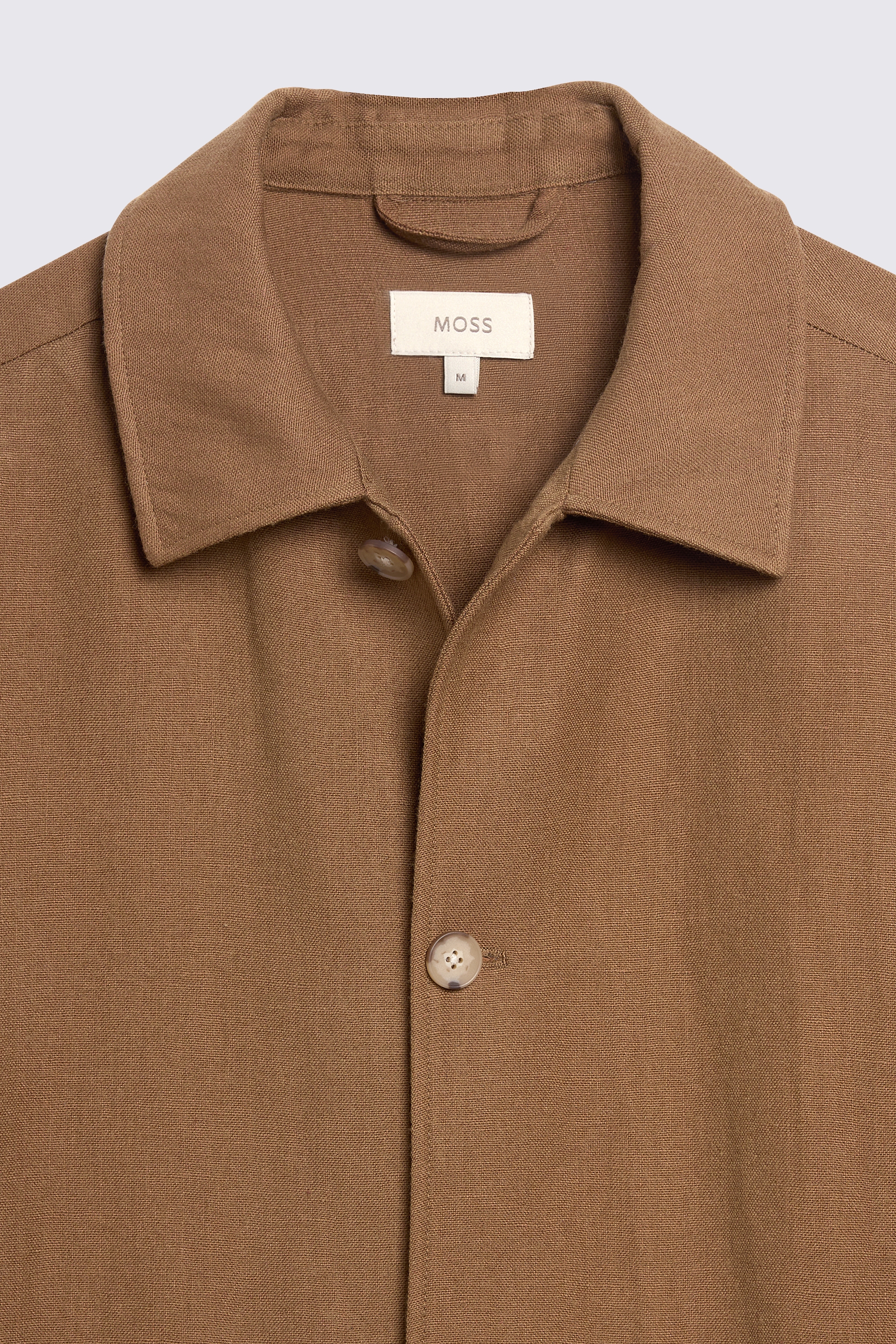 Gold Wool Linen Shacket