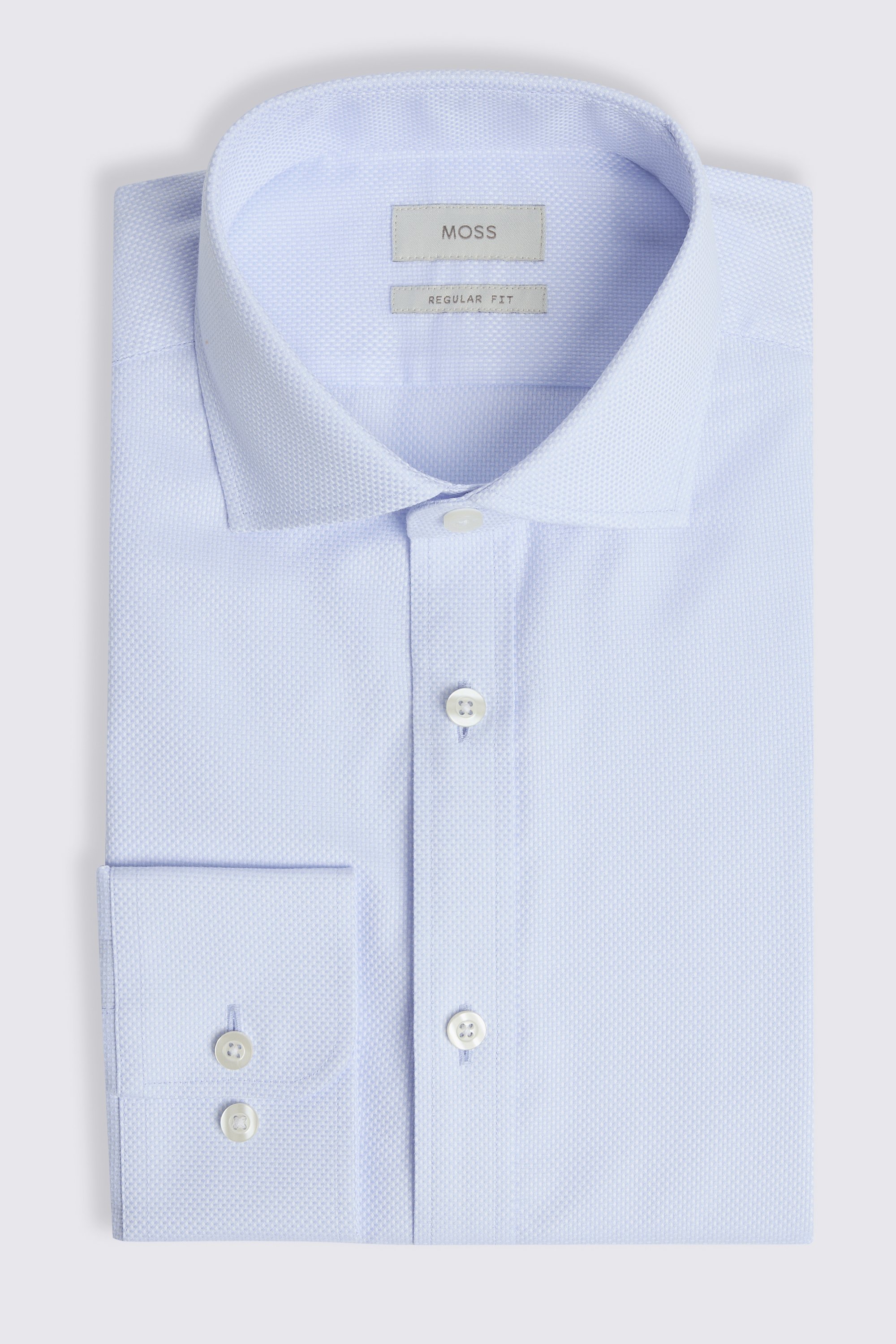 Regular Fit Sky Dobby Shirt