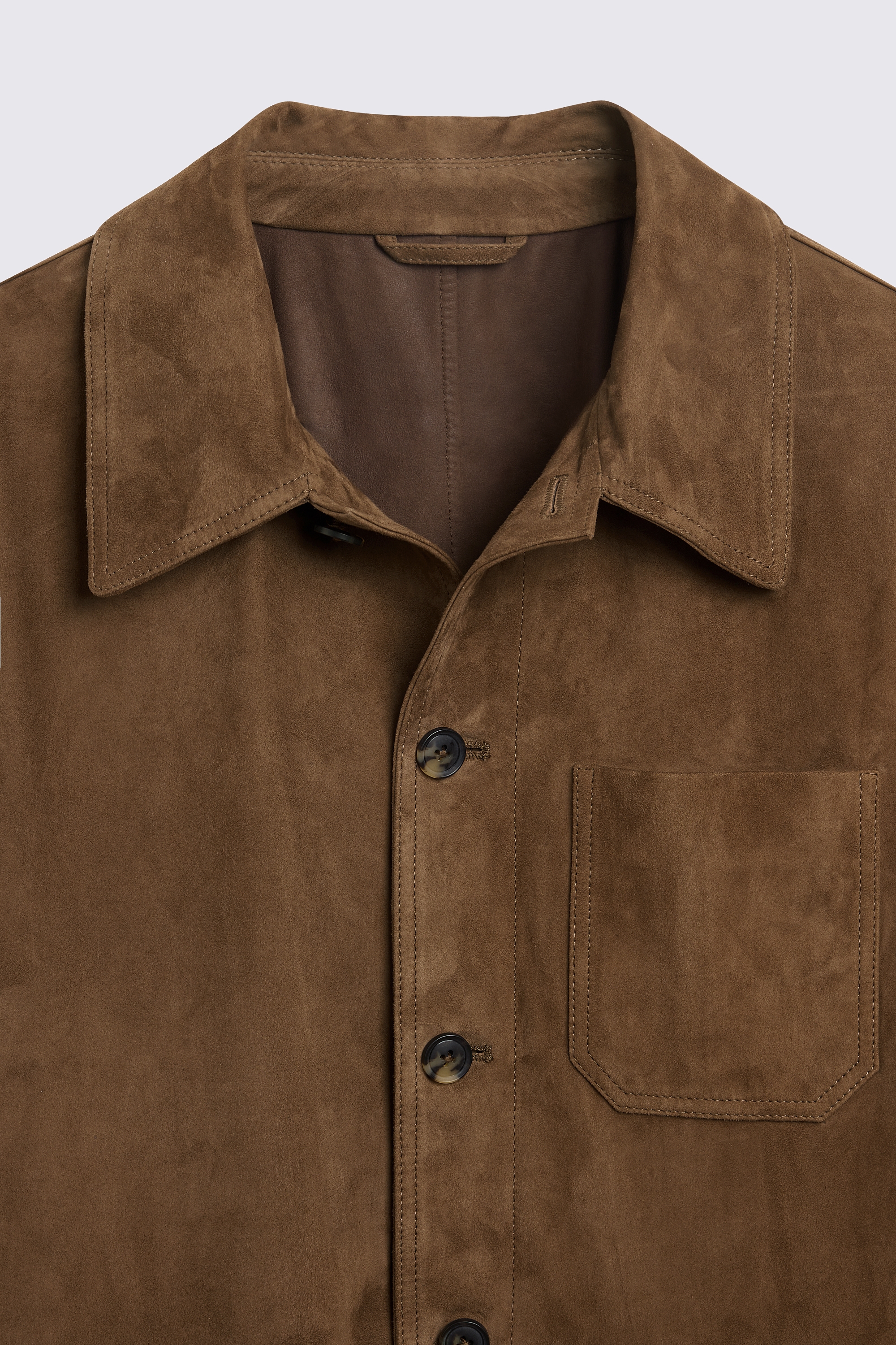 Taupe Suede Shacket