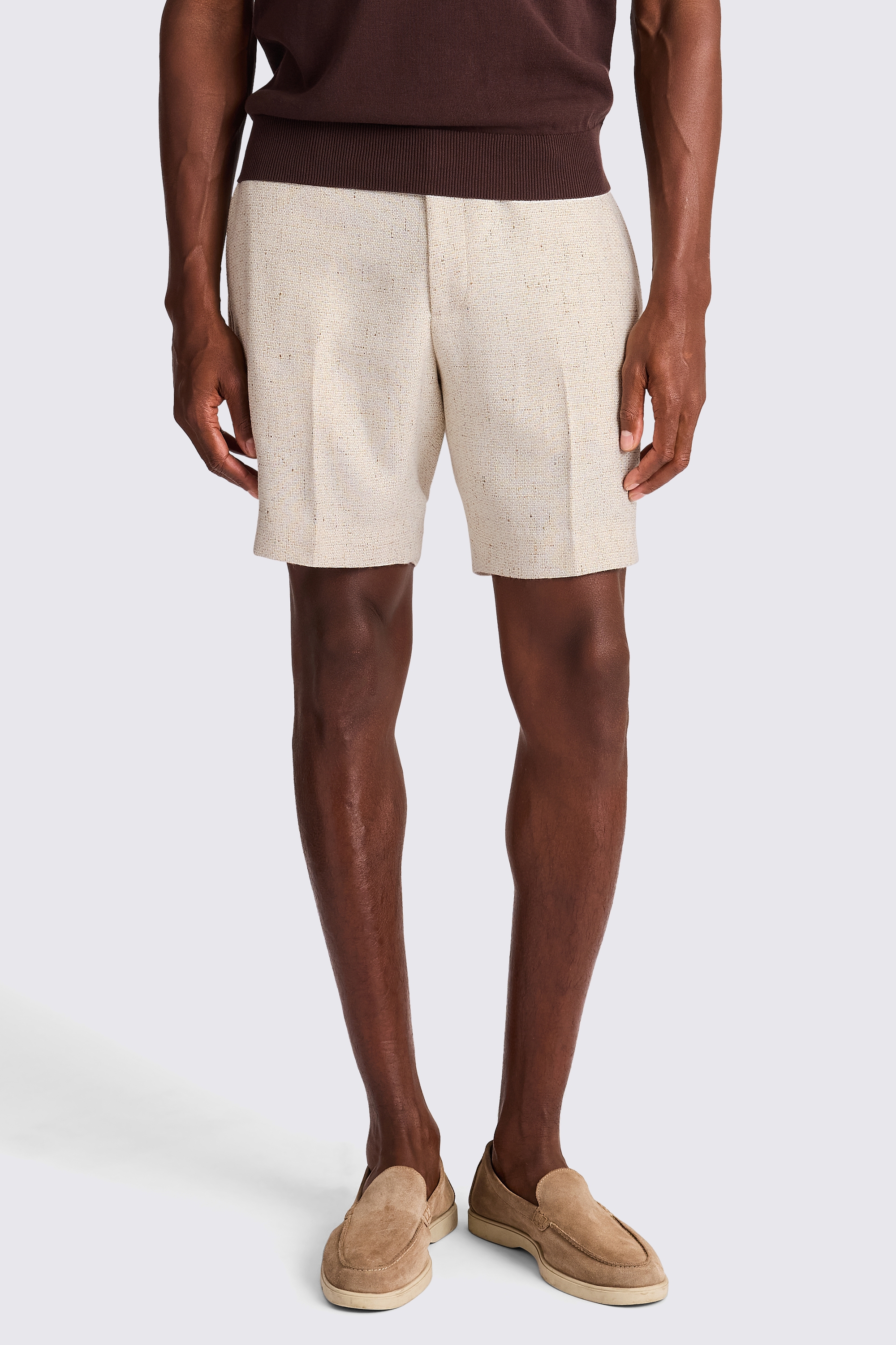 Neutral Texture Shorts