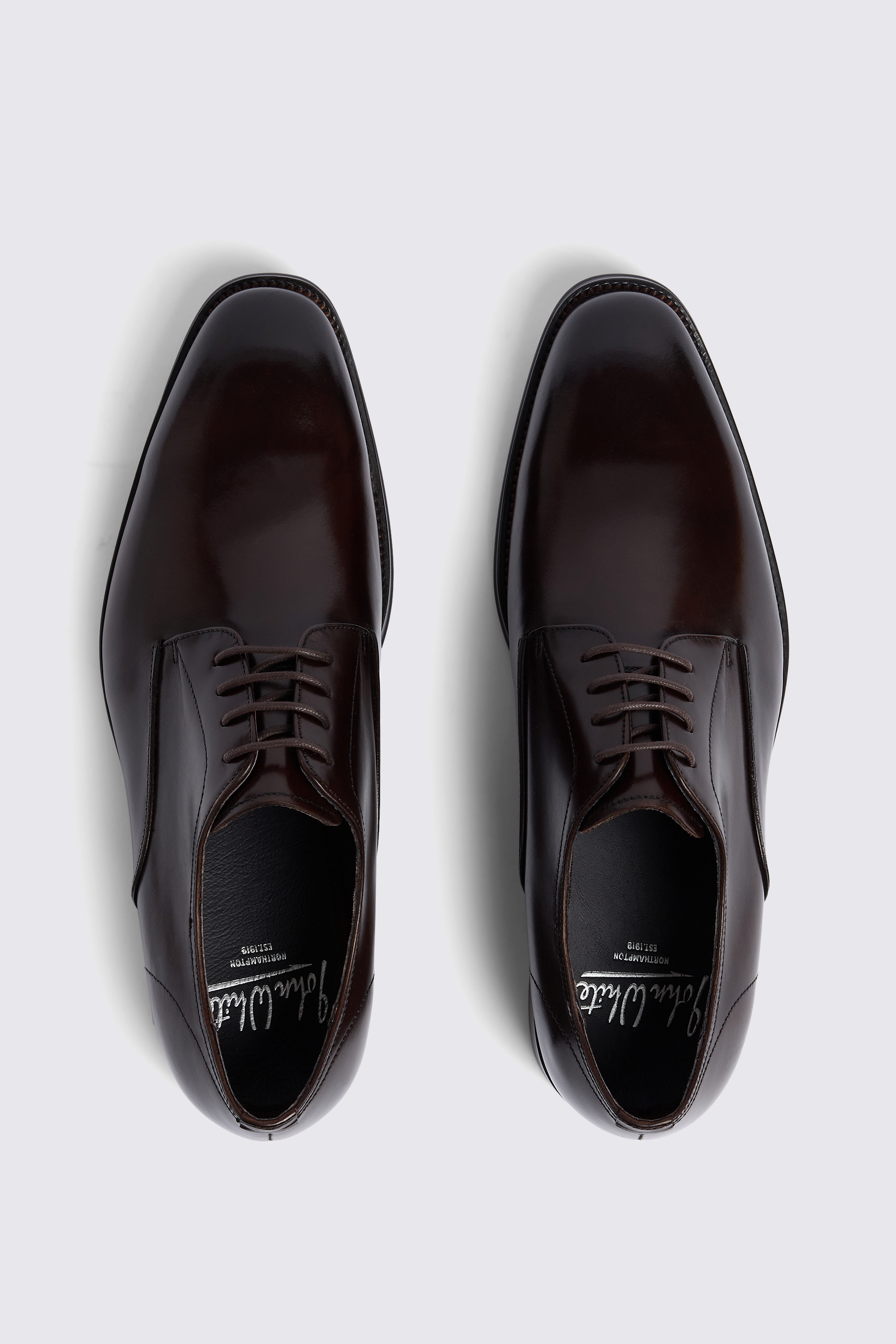 John White Wilms Brown Derby Shoe