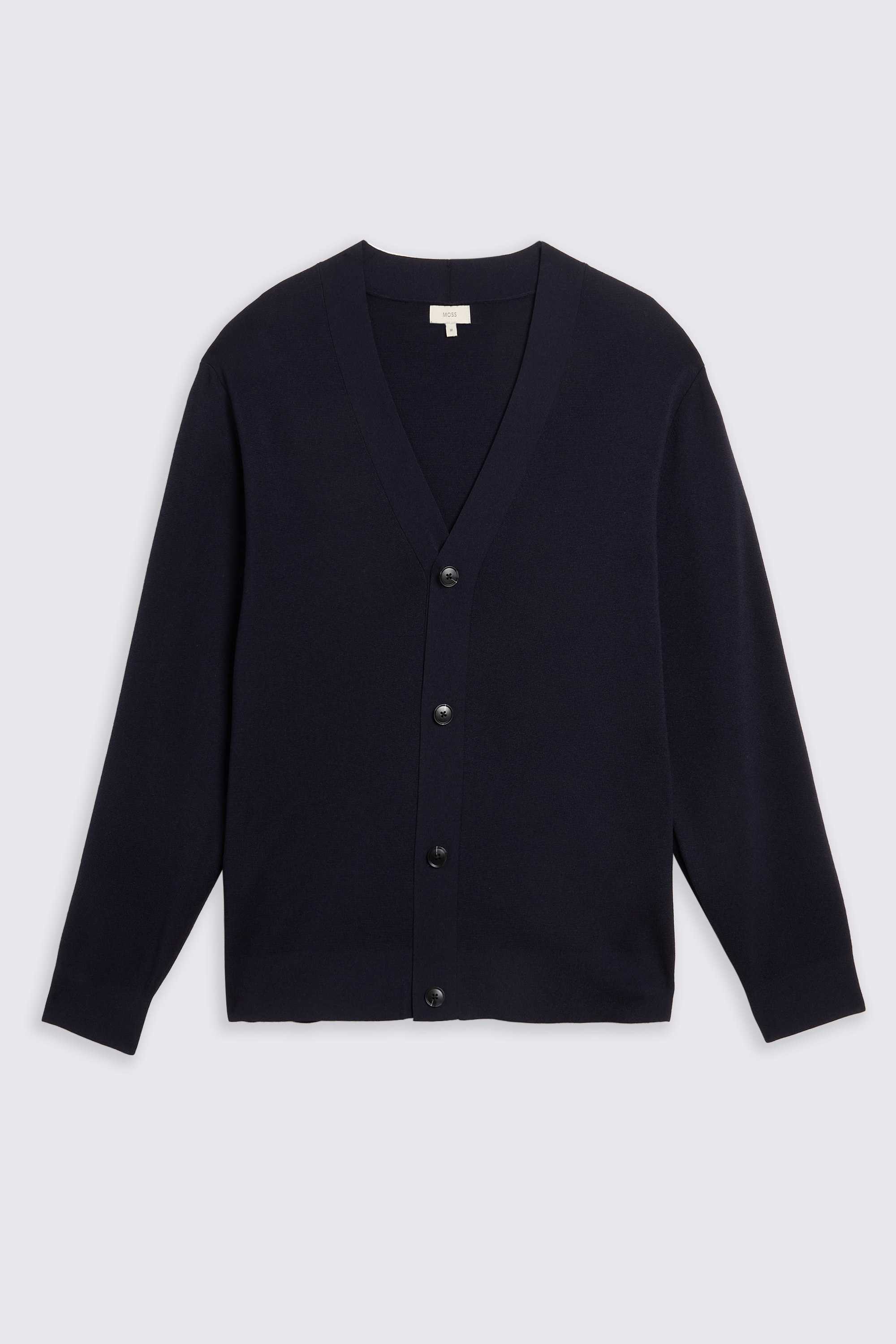 Navy Four Button Cardigan