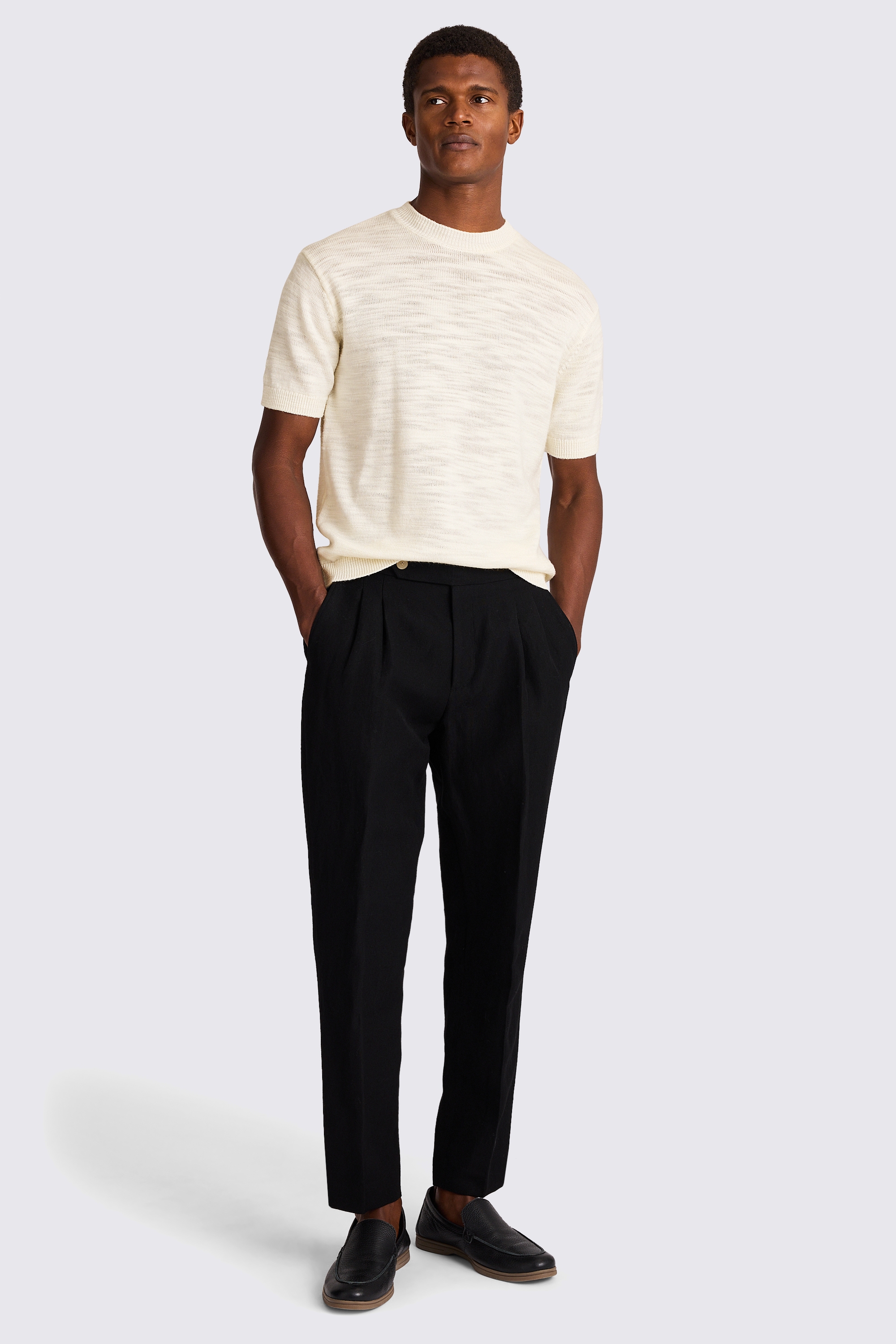 Ecru Heavyweight Knitted Tee