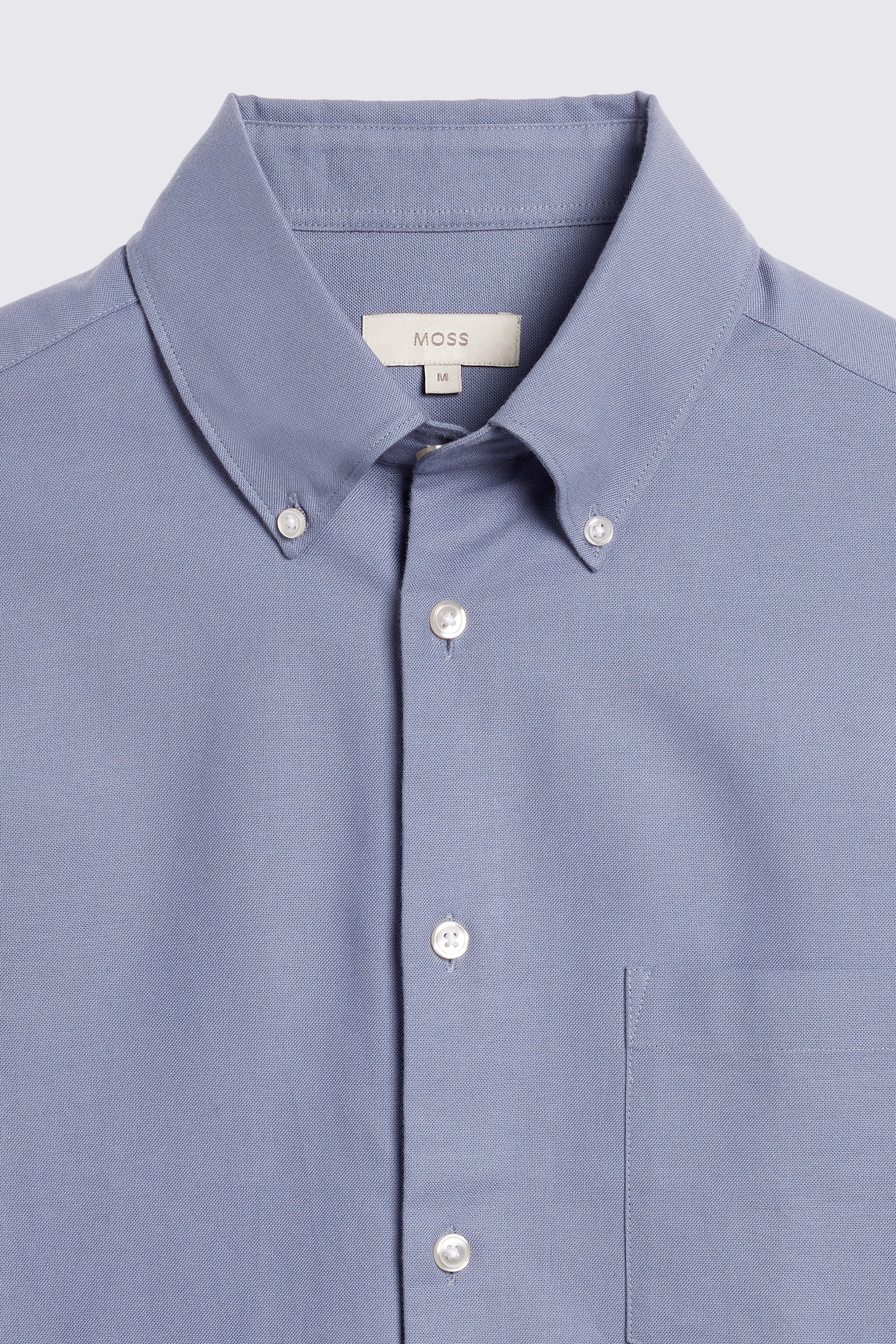 Mid Blue Washed Oxford Shirt