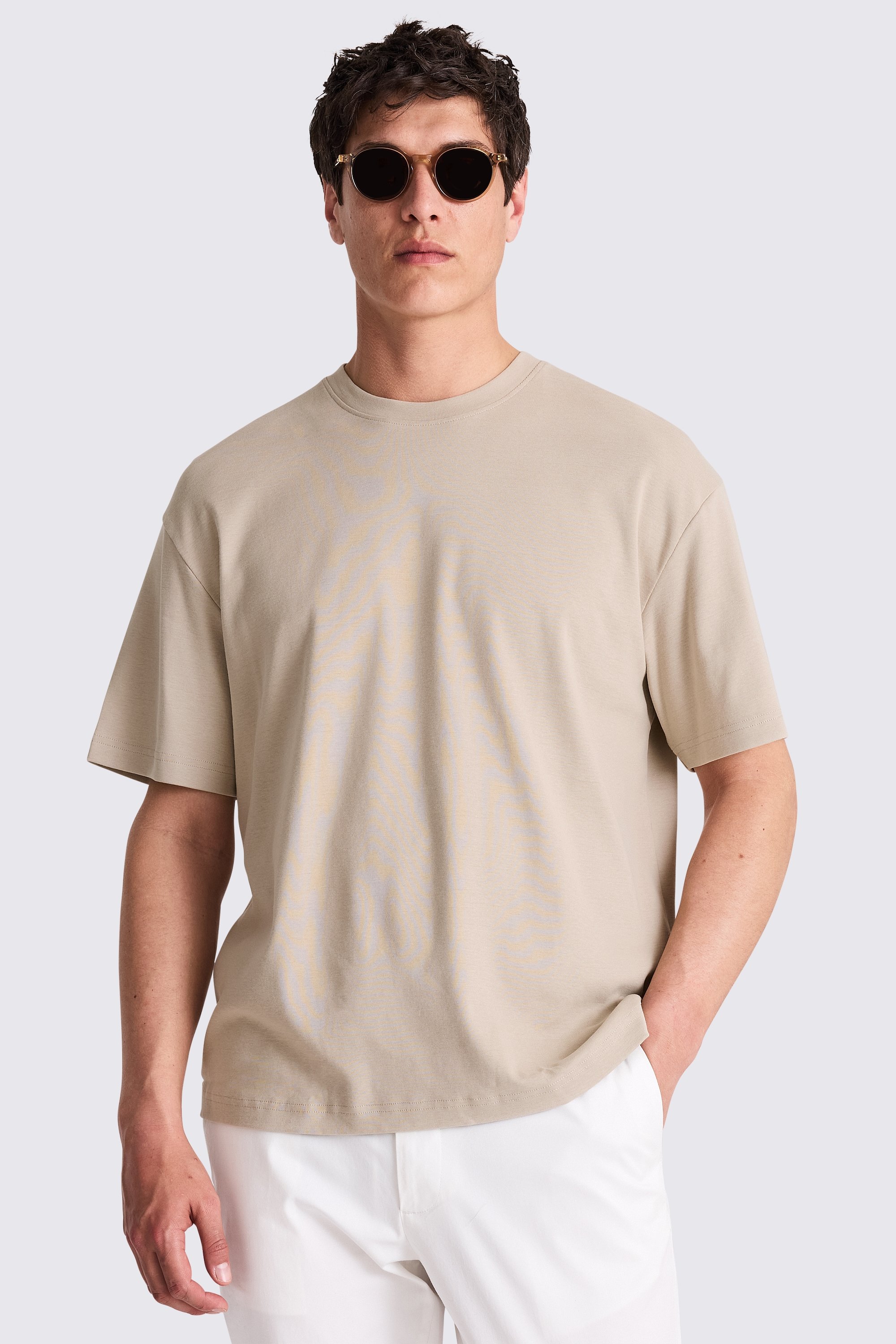 Ecru Heavyweight Crew-Neck T-Shirt