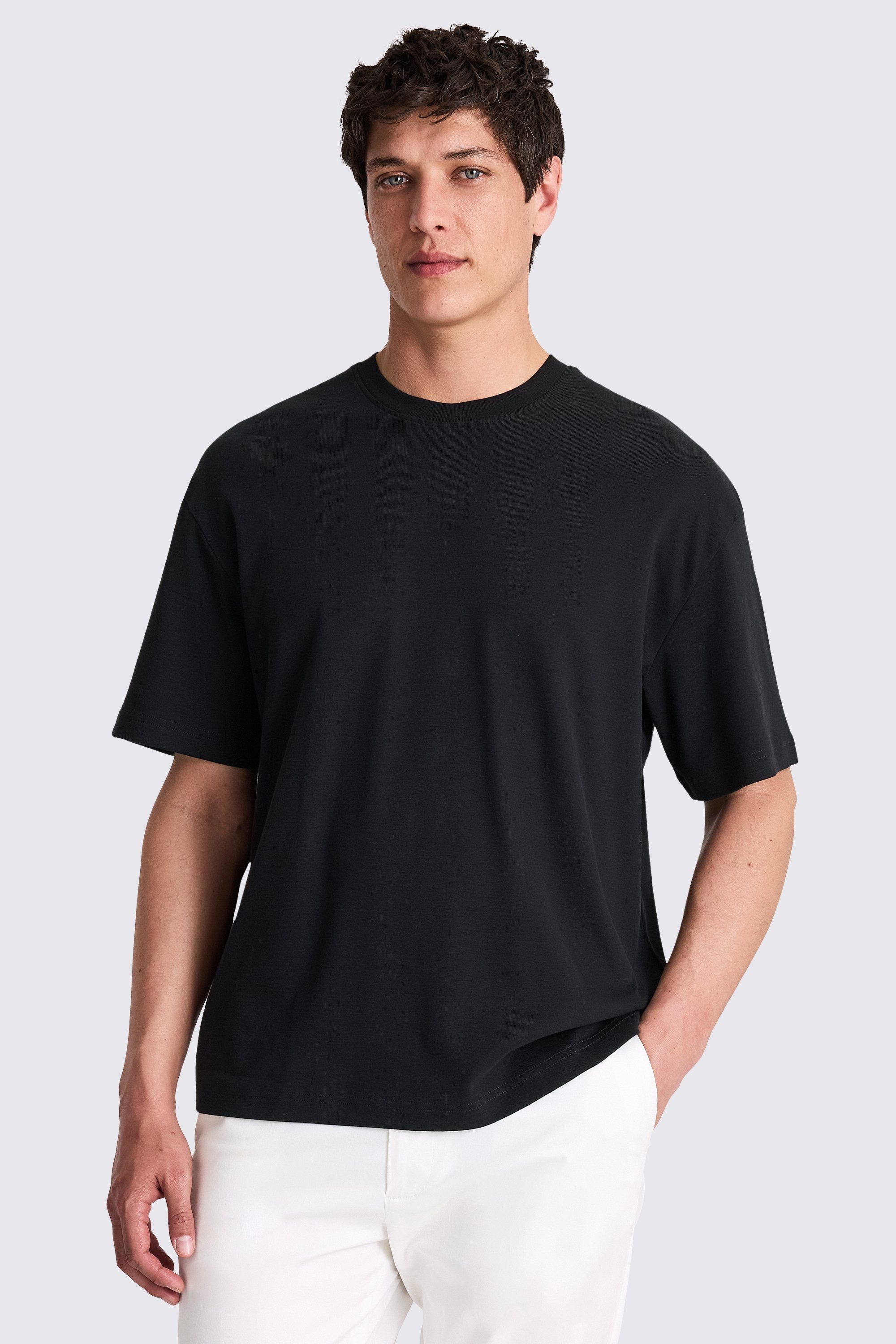Black Heavyweight Crew-Neck T-Shirt