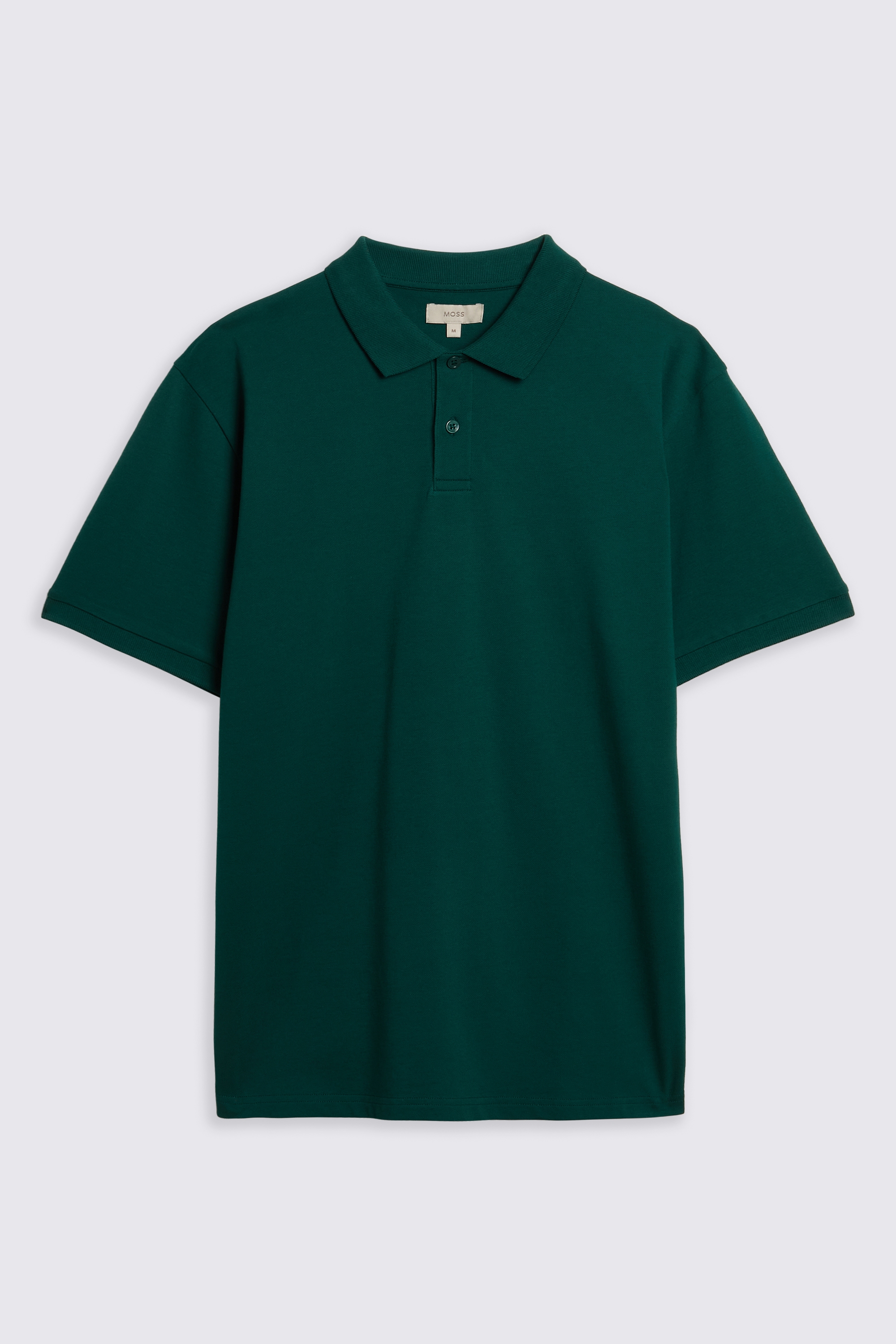 Green Pique Polo Shirt