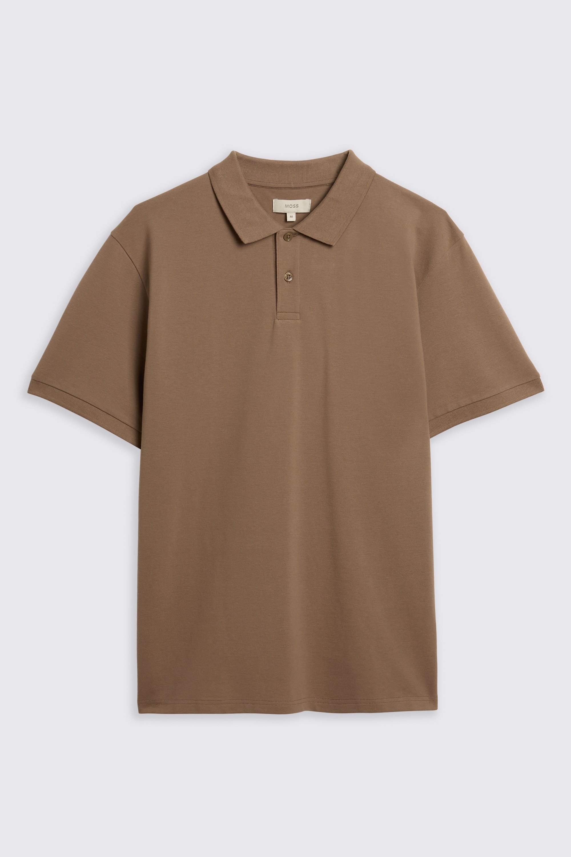 Taupe Pique Polo Shirt