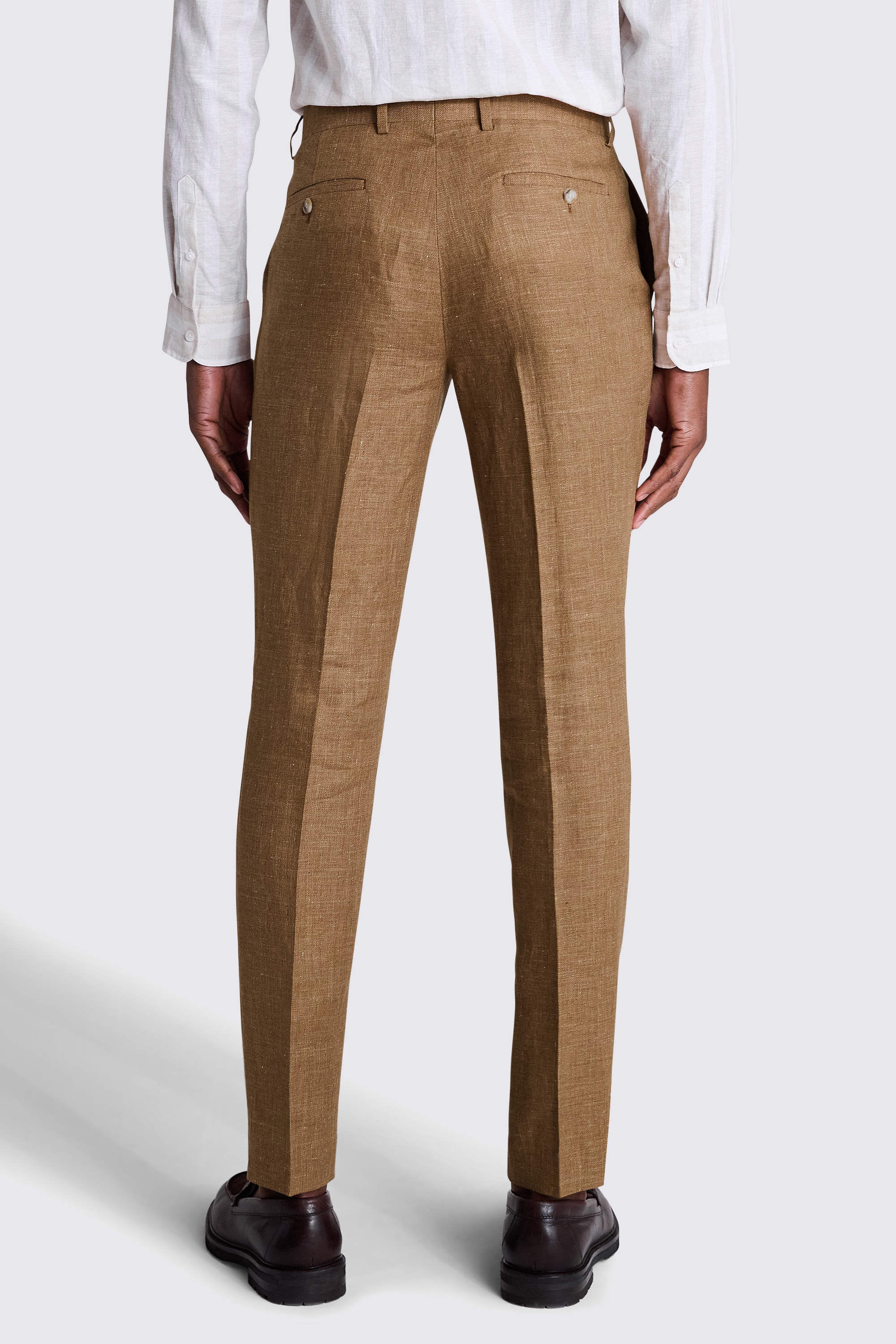 Tailored Fit Gold linen Trousers