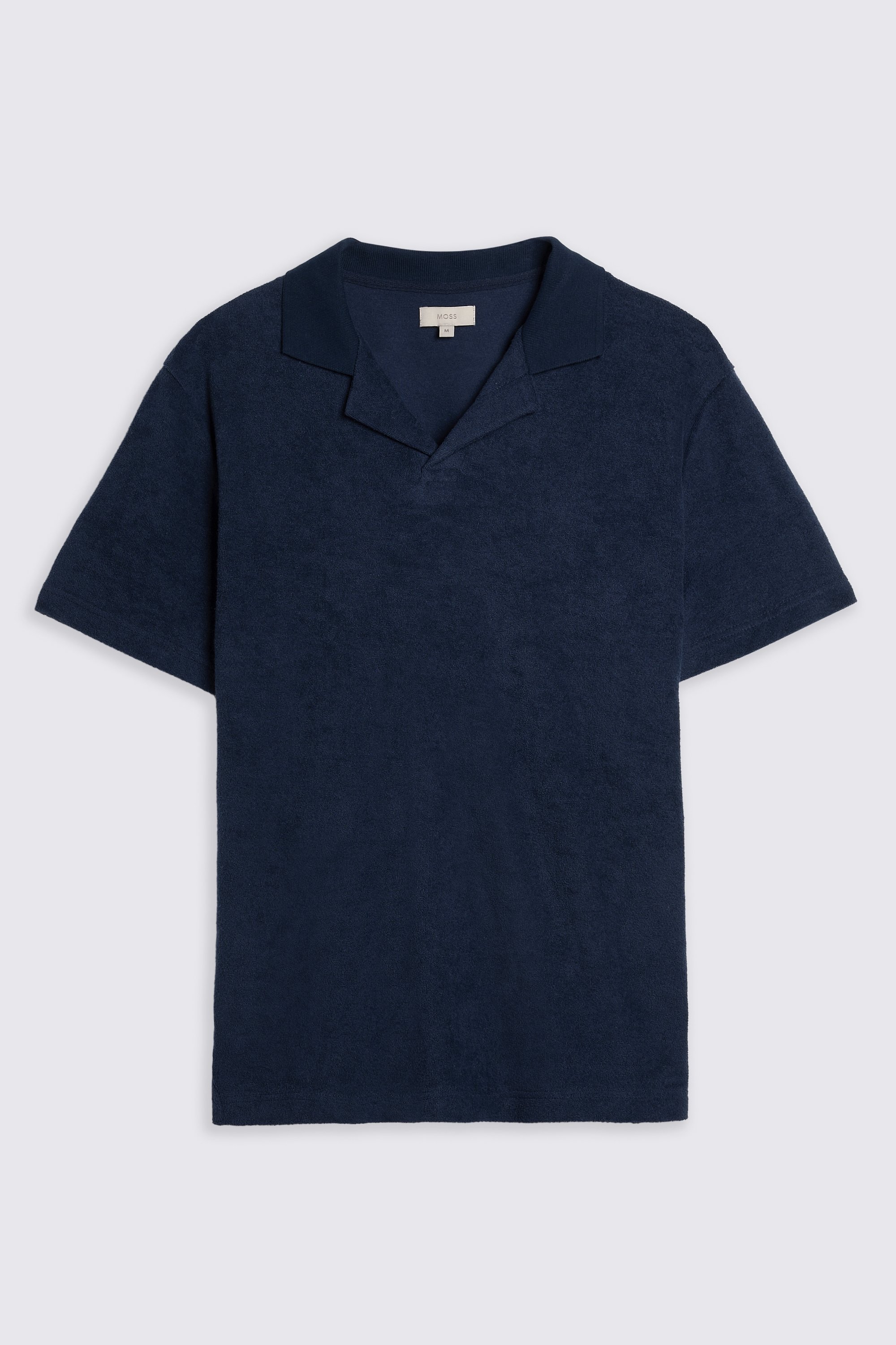 Navy Terry Towelling Skipper Polo