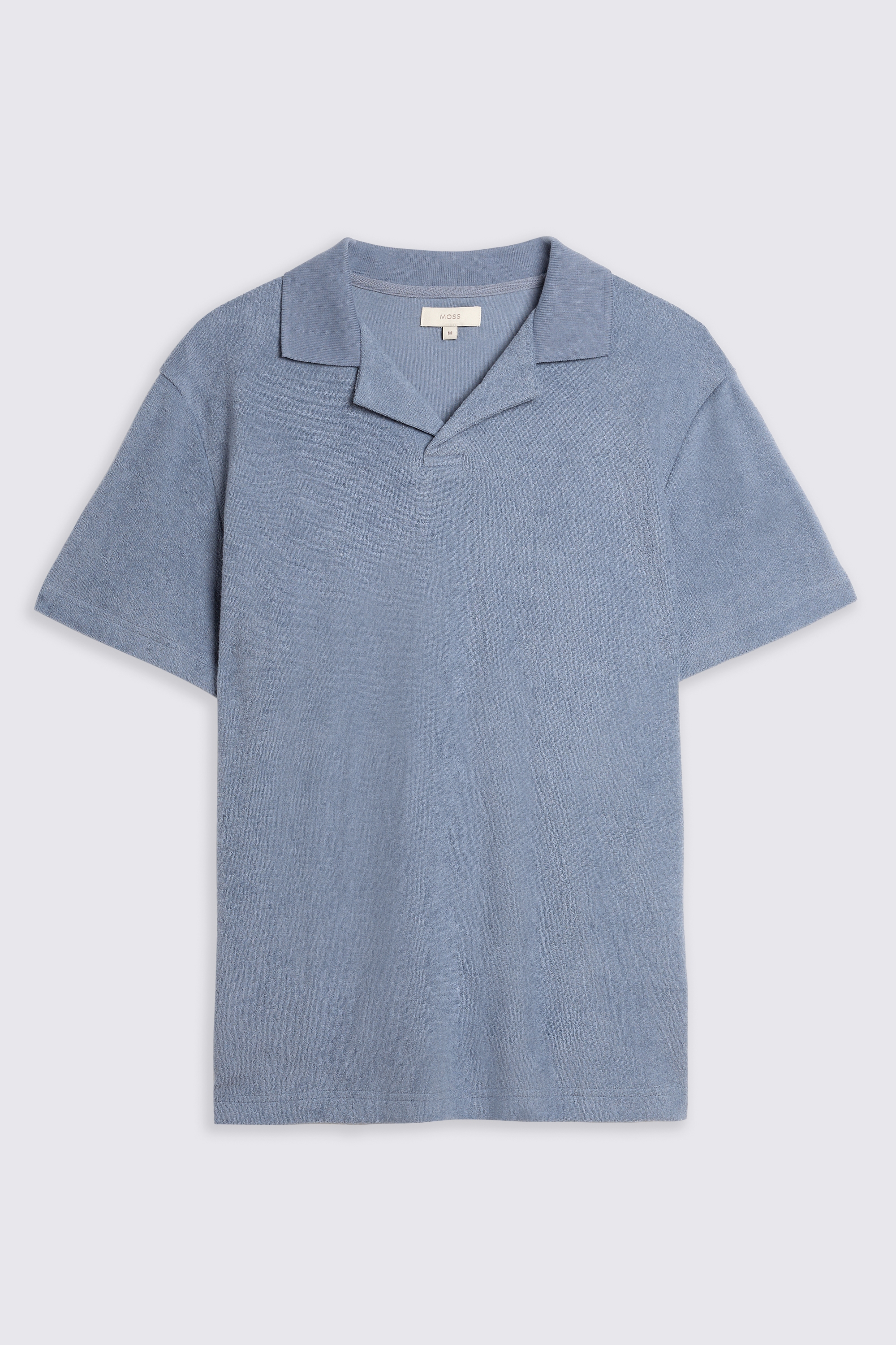 Steel Blue Terry Towelling Skipper Polo