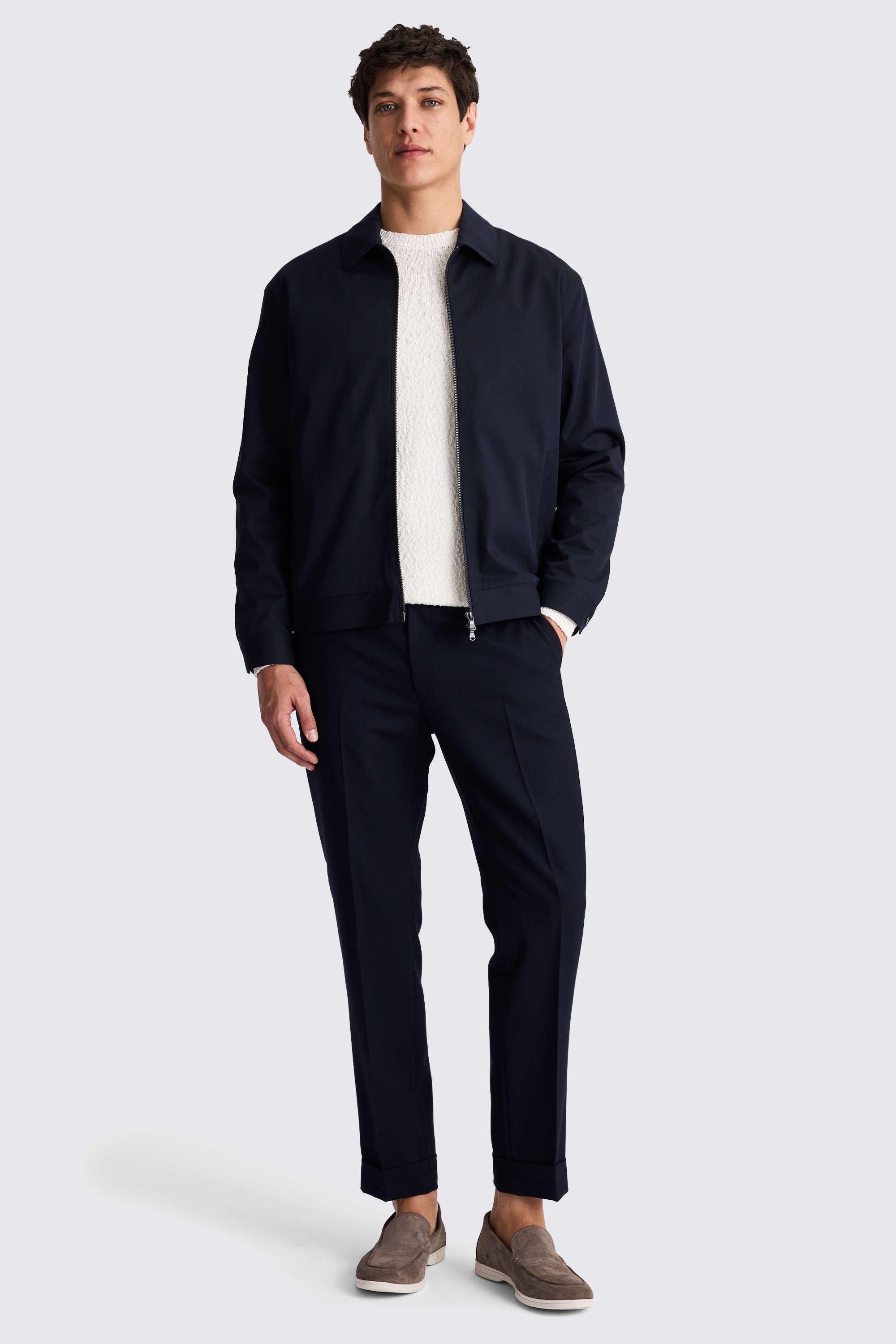 Navy Harrington Jacket