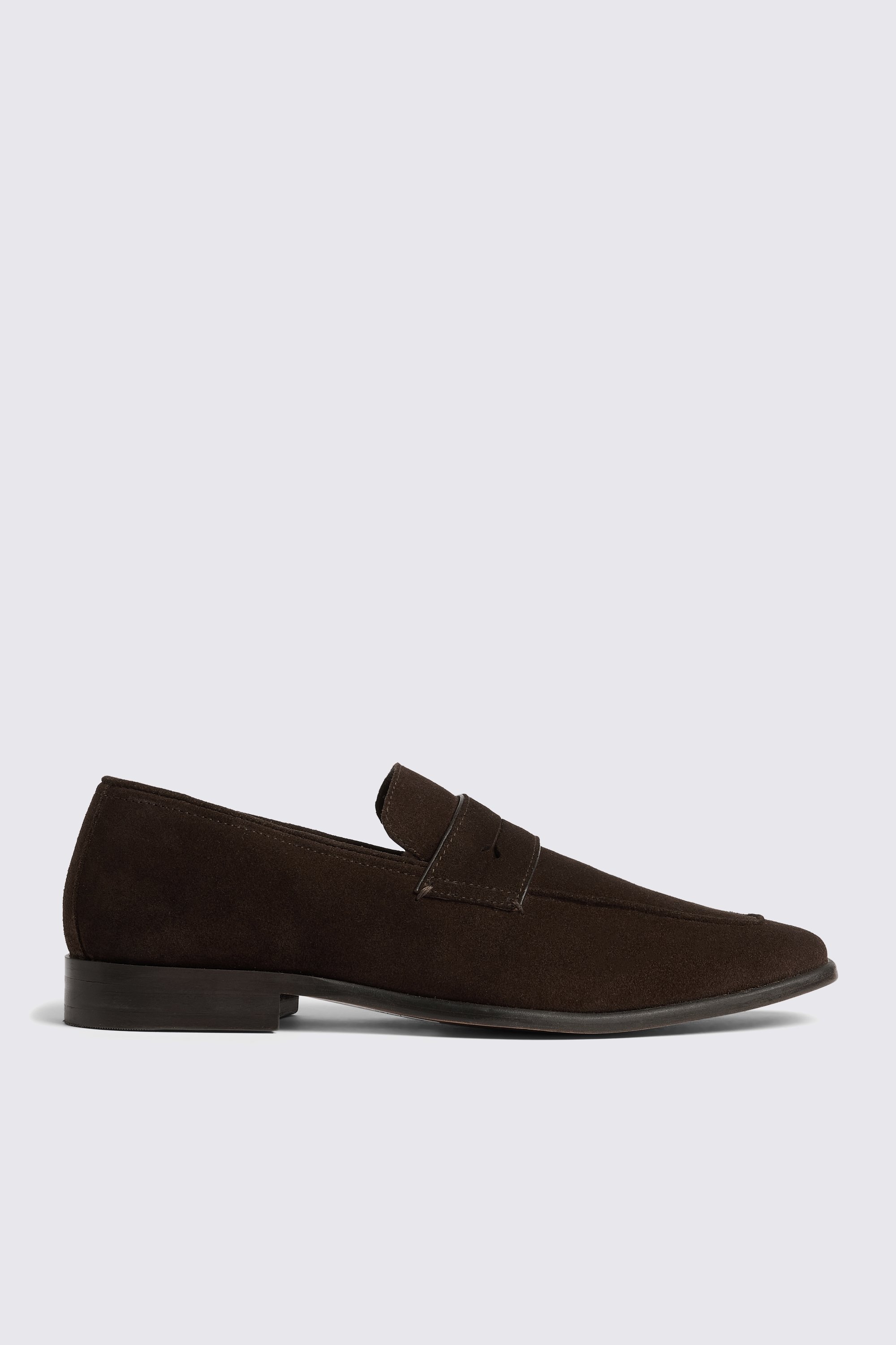 Brown Suede Relaxed Loafers