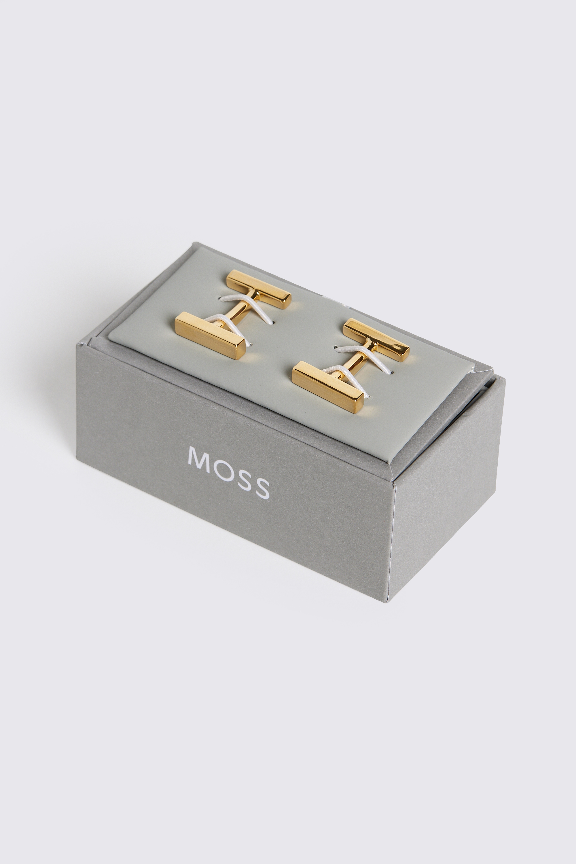 Brushed Gold Bar Cufflink