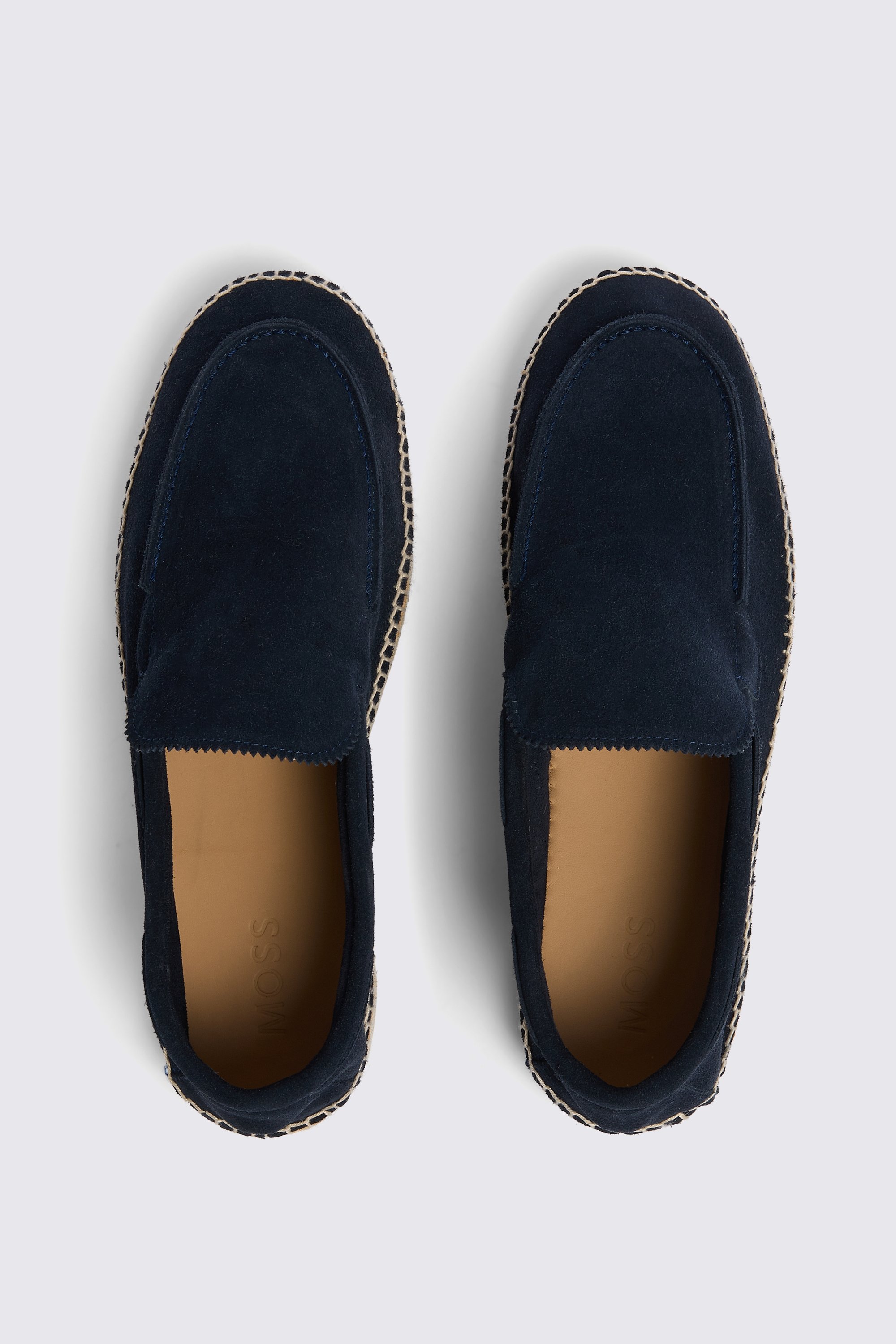 Navy Suede Espadrille