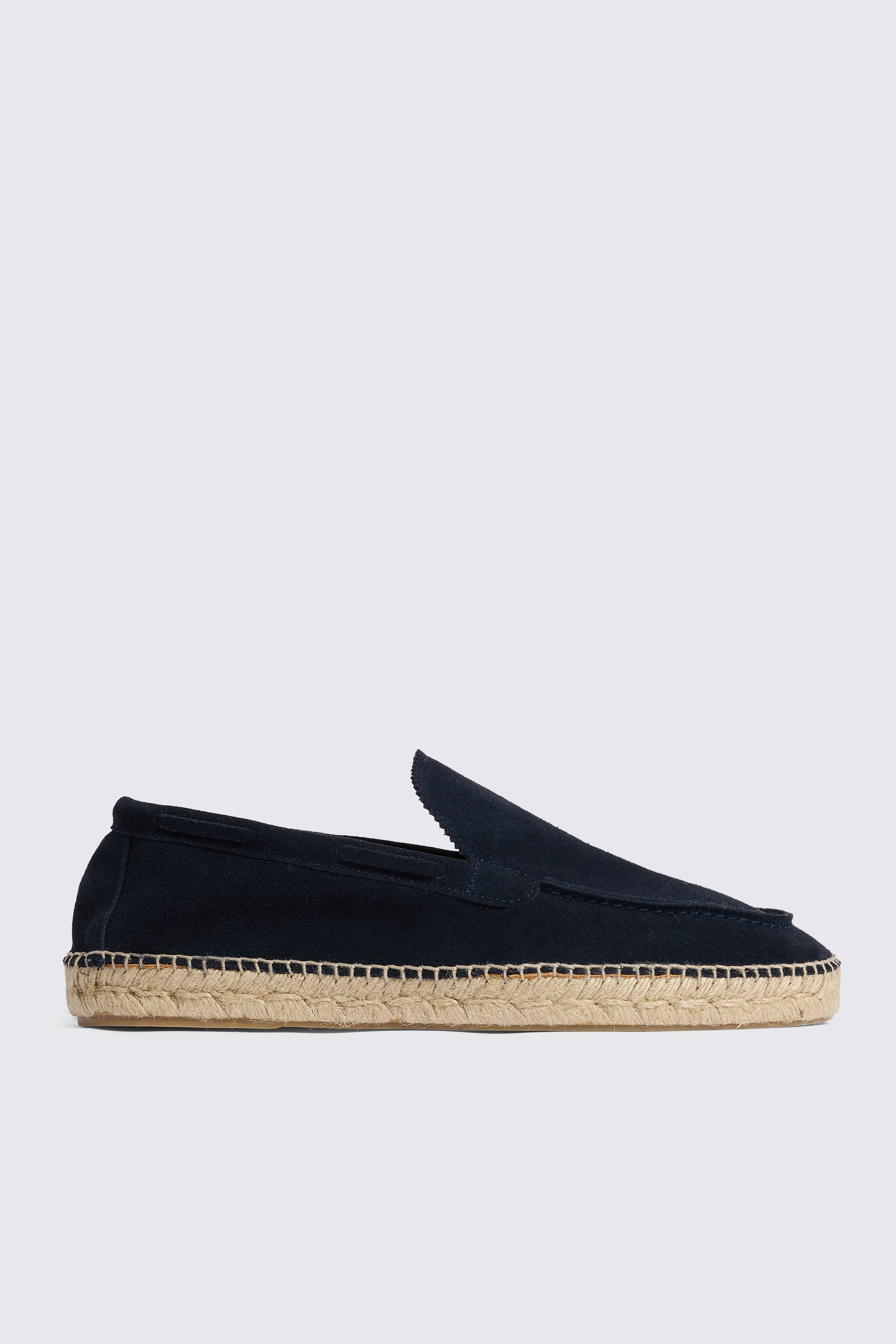 Navy Suede Espadrille