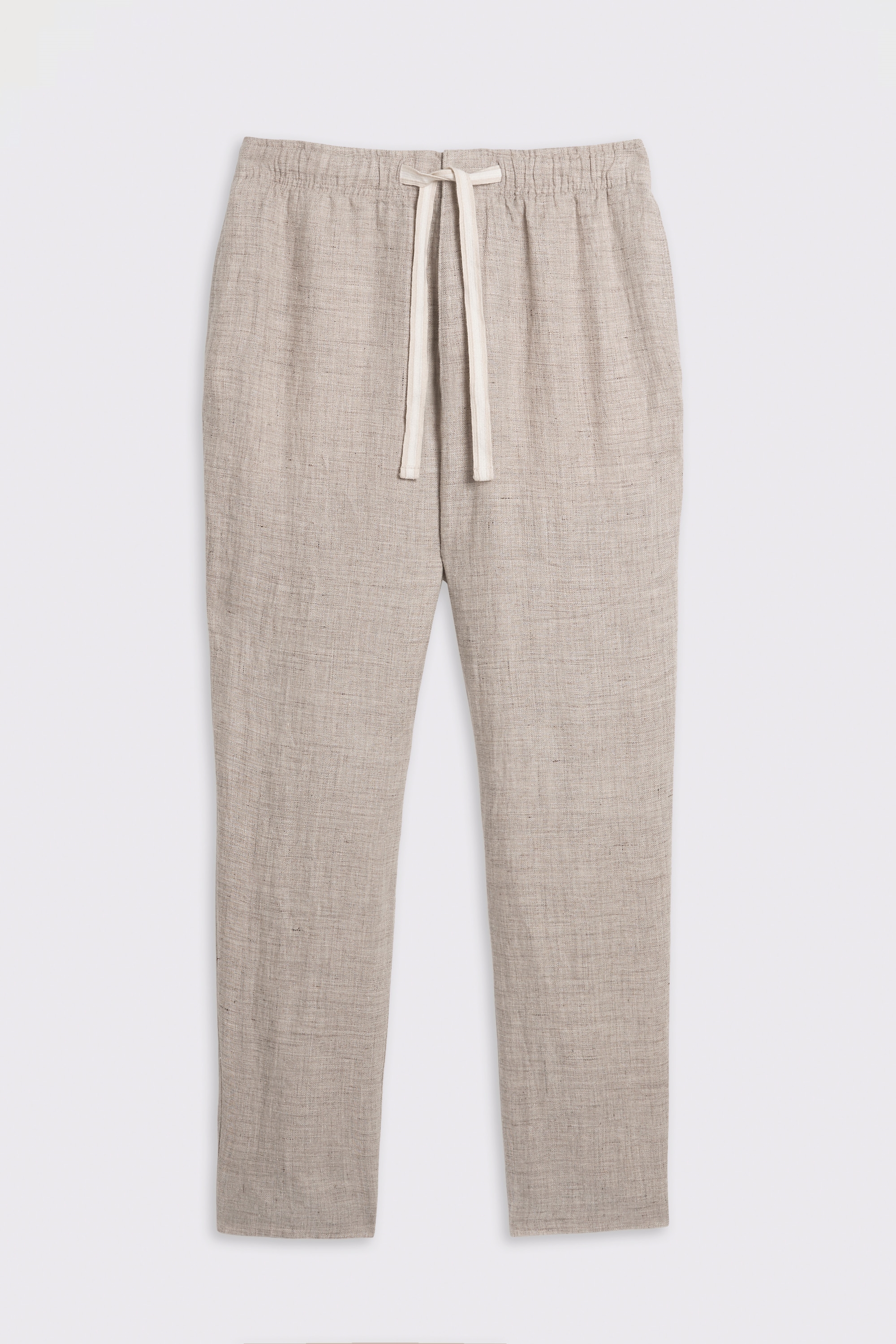 Neutral Linen Drawstring Pants