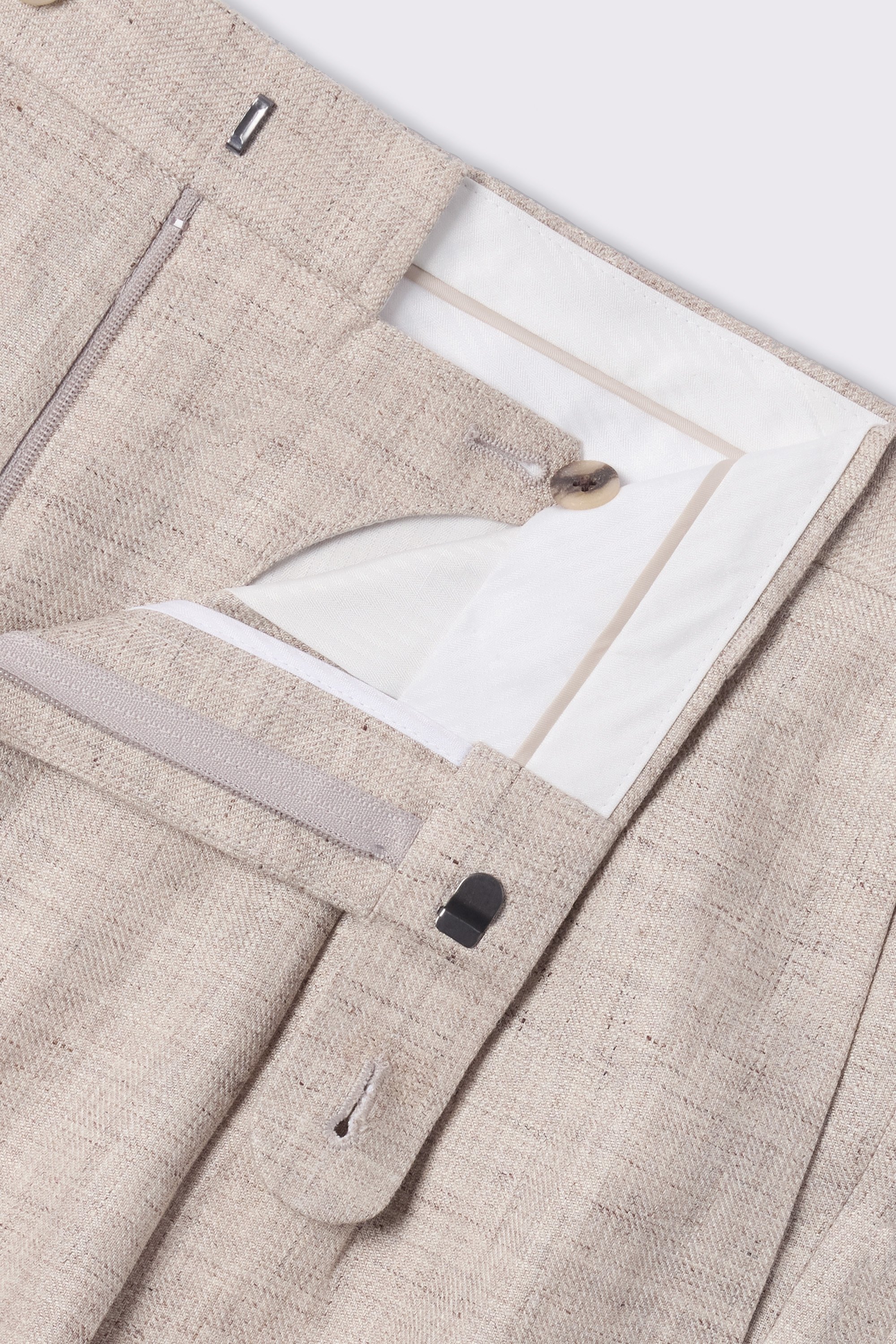 Neutral Linen Shorts