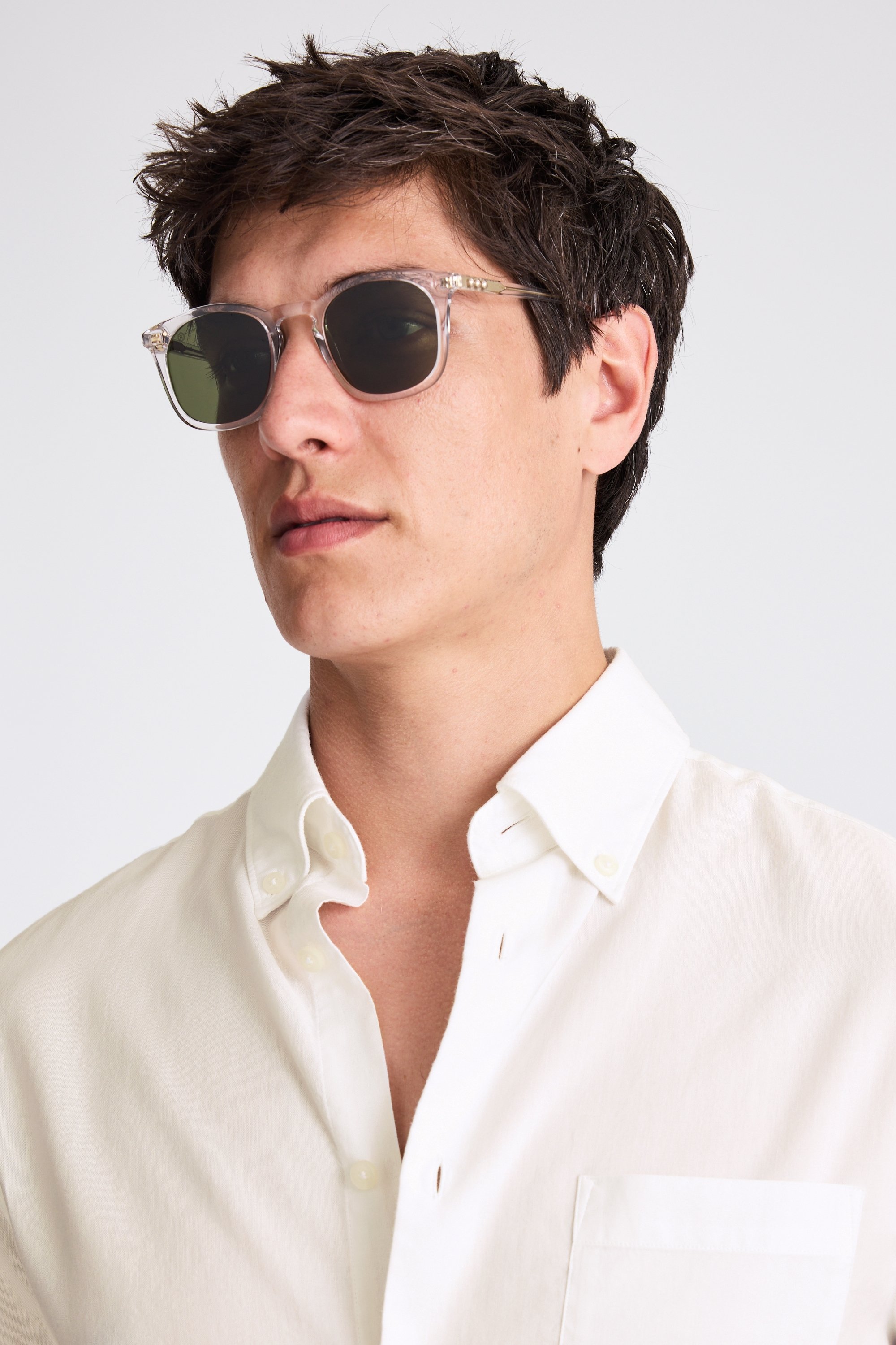 White Lightweight Oxford Shirt