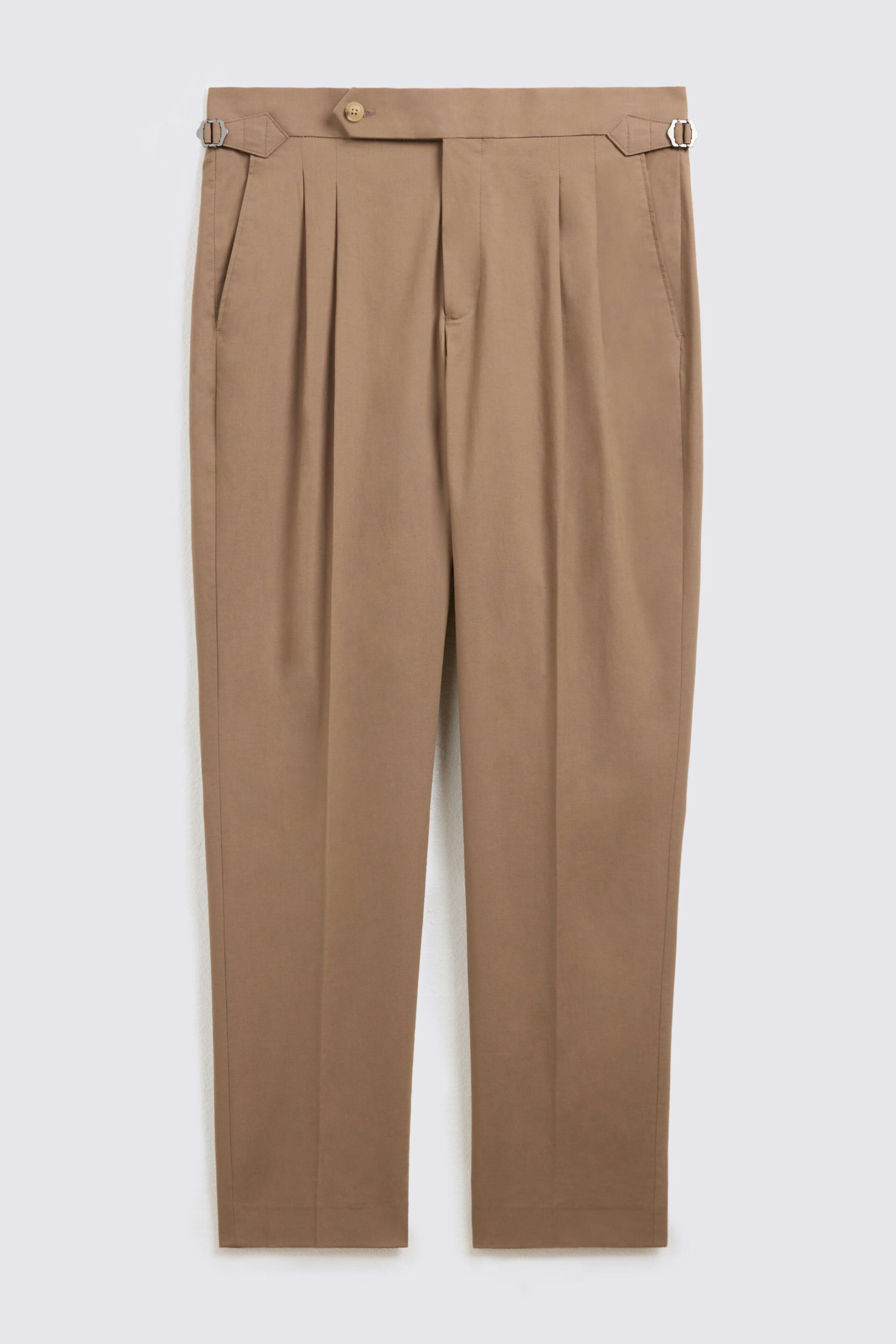Taupe Pleated Pants