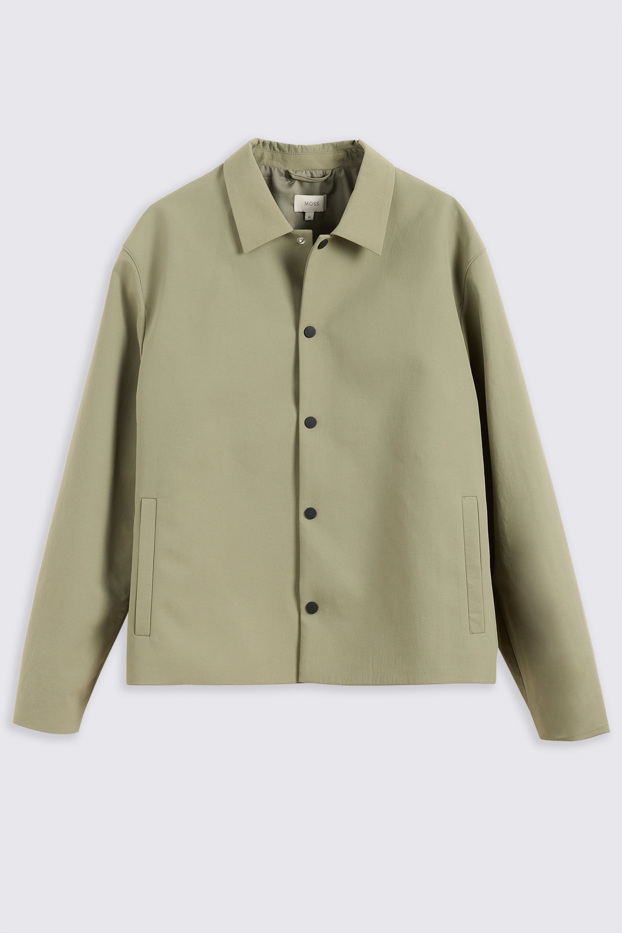 Khaki Nylon Coach Jacket
