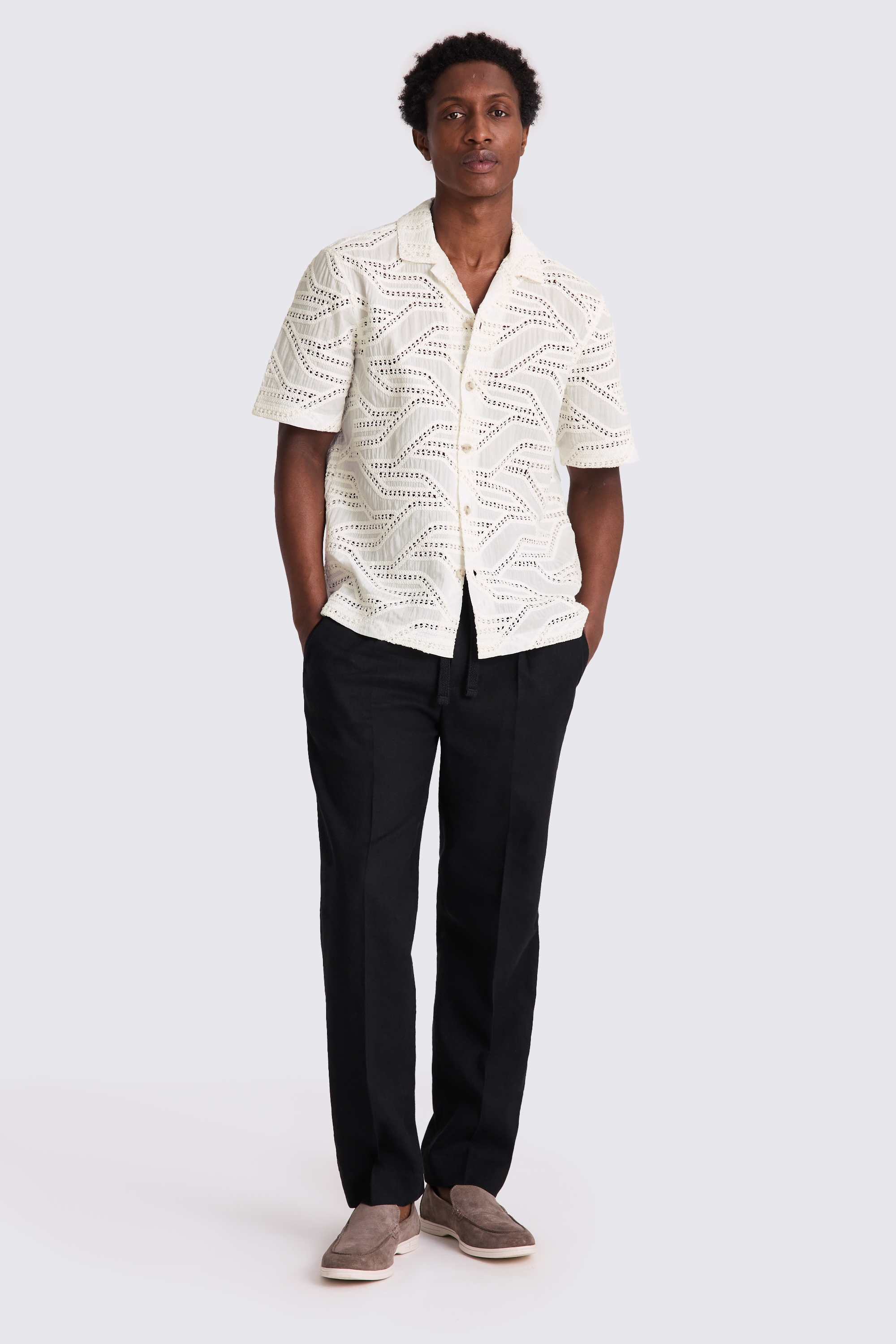 トップス LEINWANDE Olive crochet shirts white Olive Crochet Shirts/White | leinwände | ラインヴァンドの