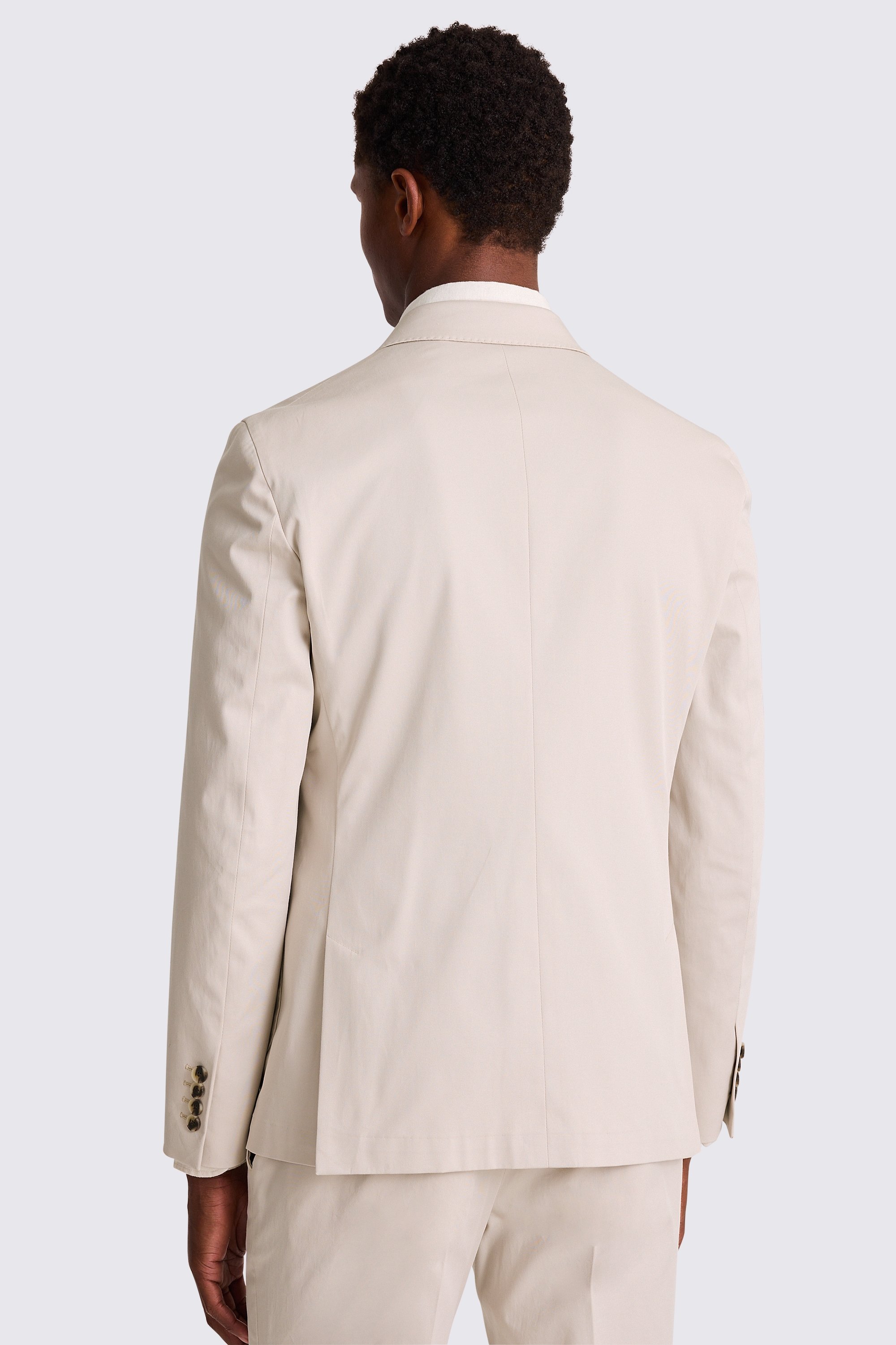 Slim Fit Light Camel Cotton Suit
