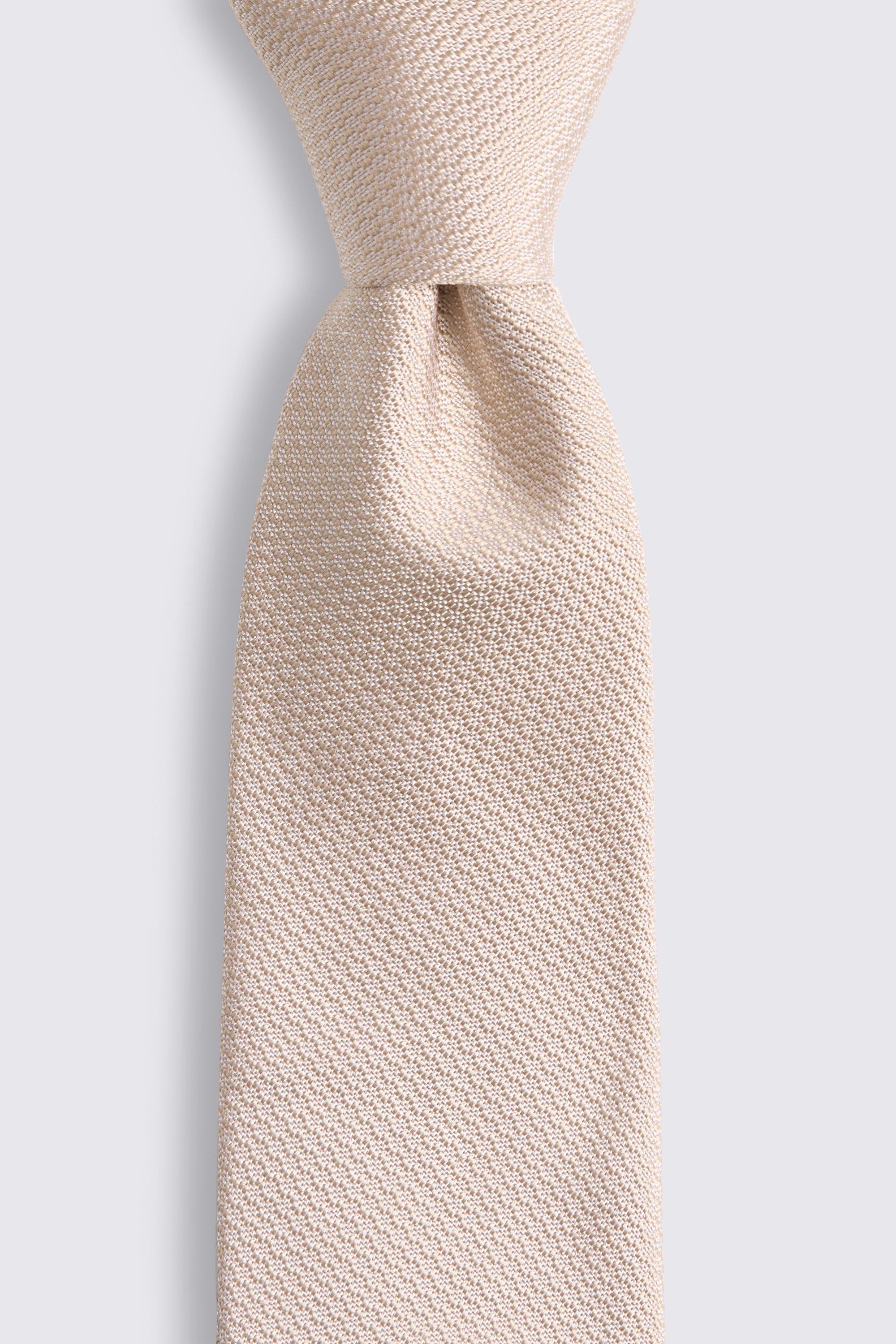 Champagne Silk Semi Plain Tie