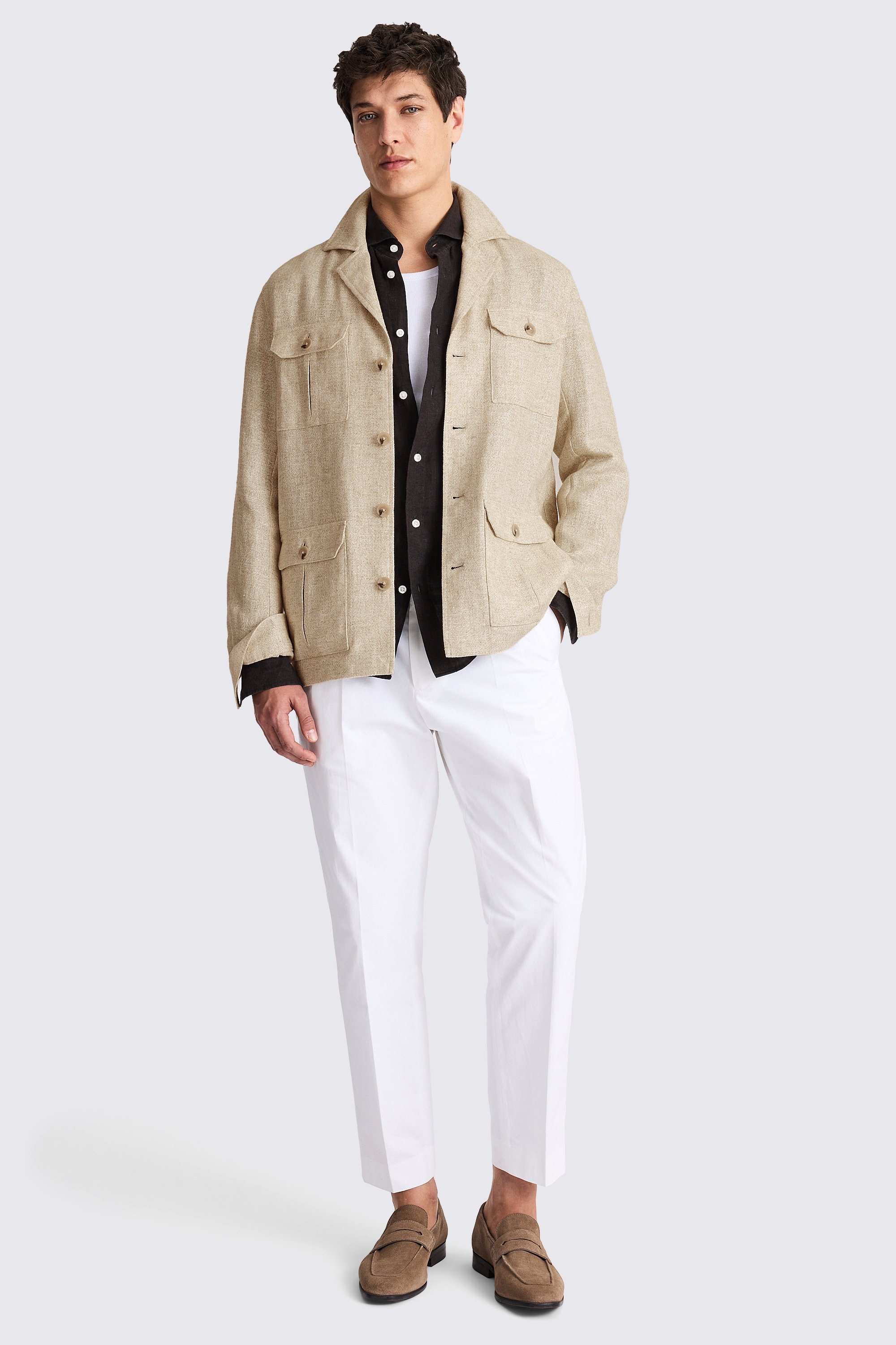 Oatmeal Safari Shacket