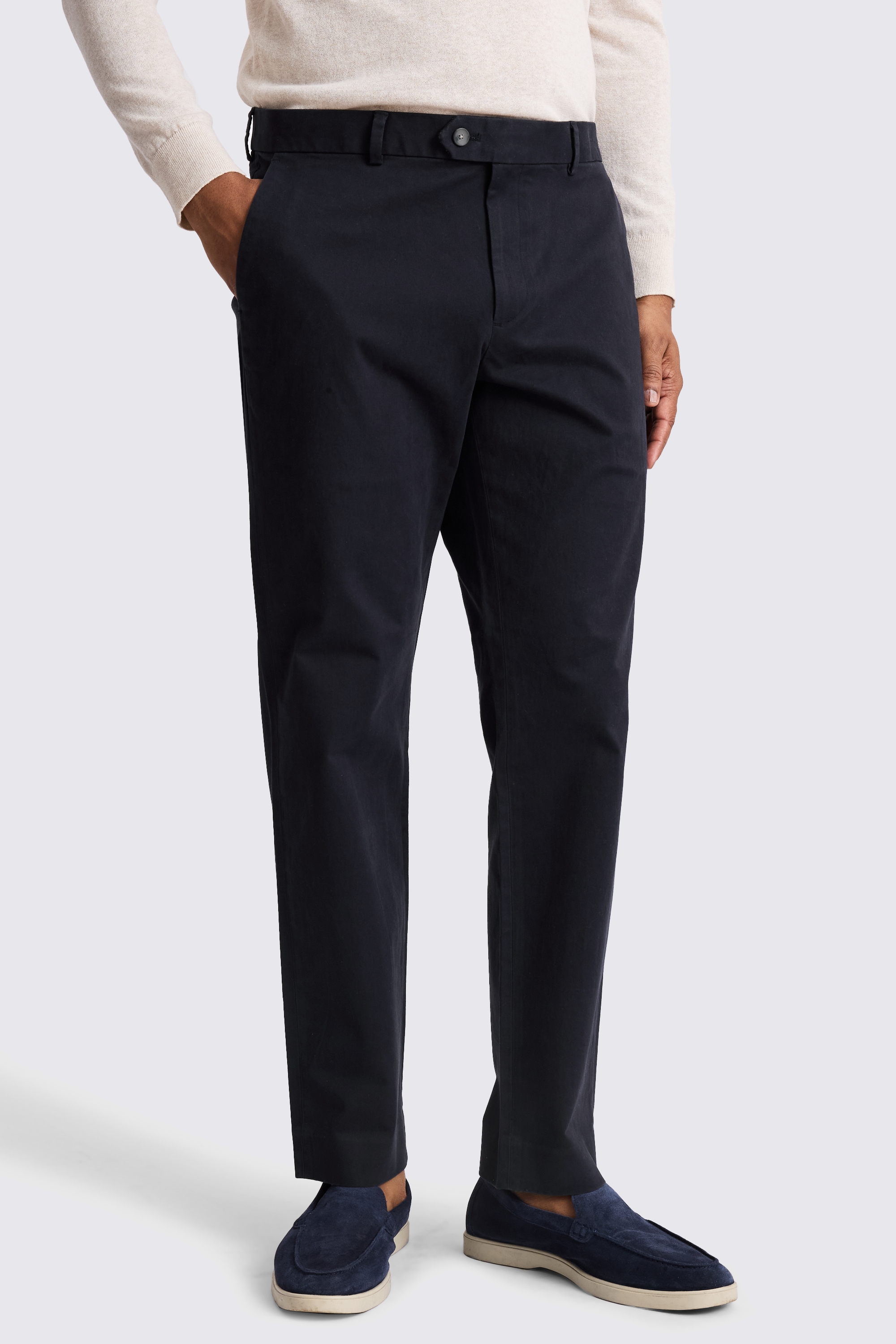 Tailored Fit Navy Chino
