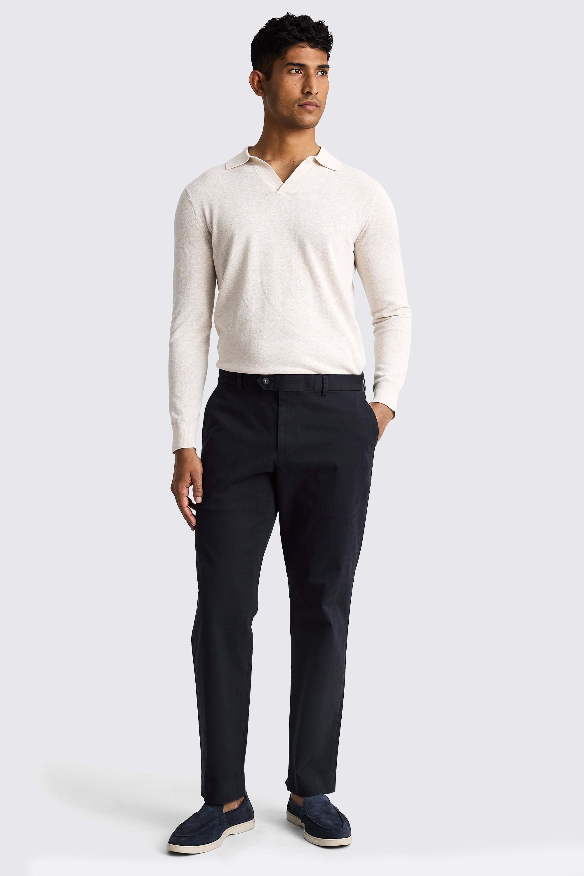 Tailored Fit Navy Chino