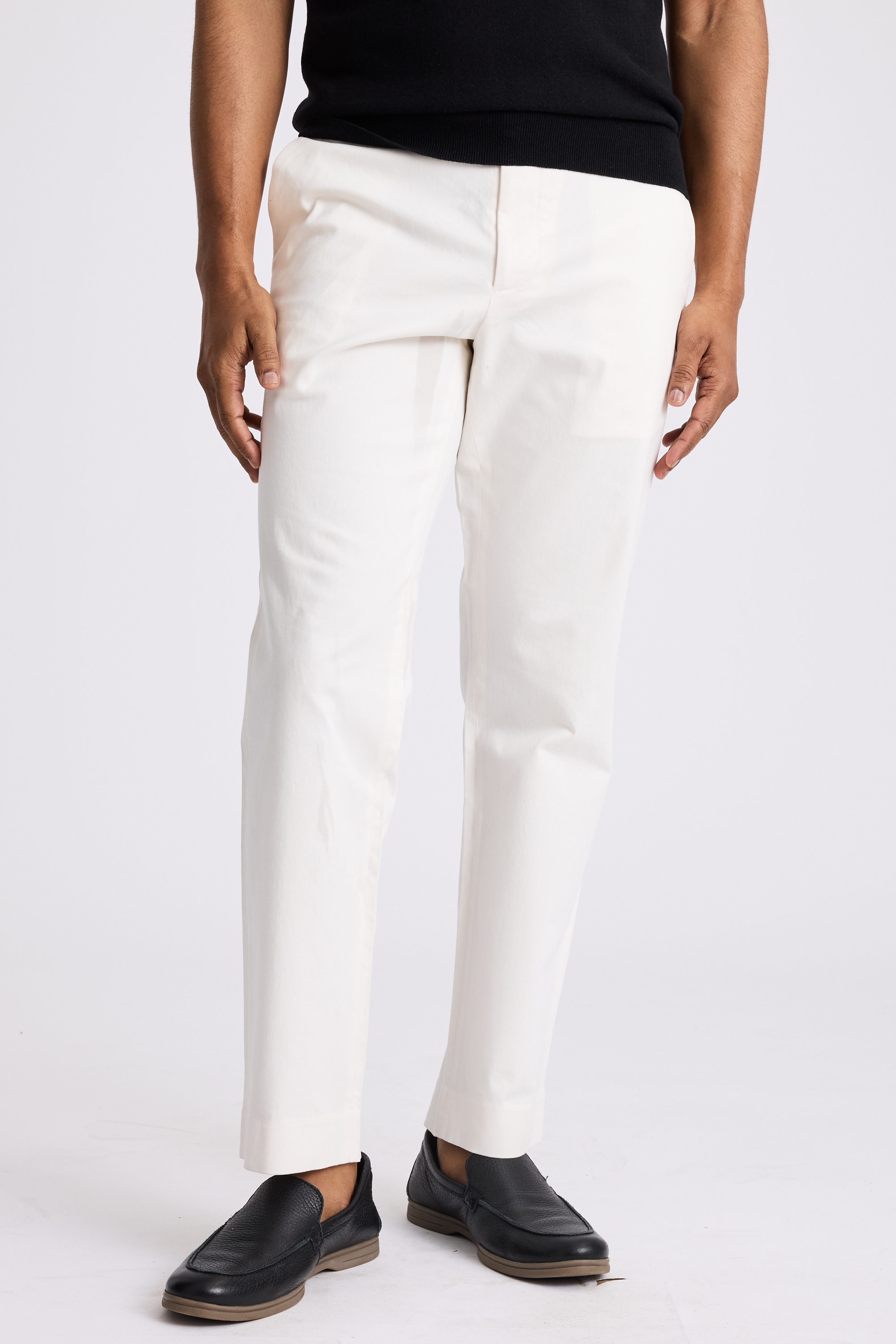 Tailored Fit Off White Chino
