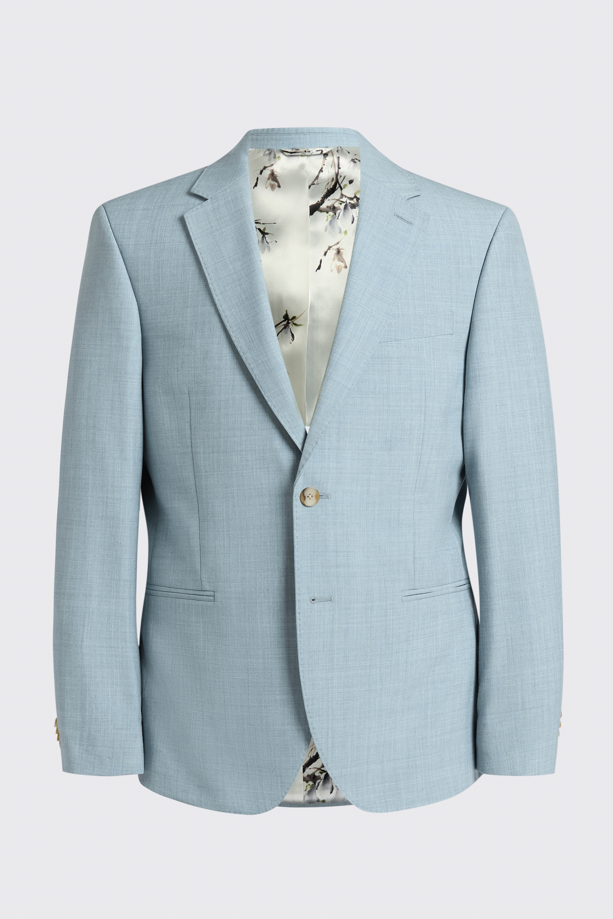 Slim Fit Teal Marl Suit