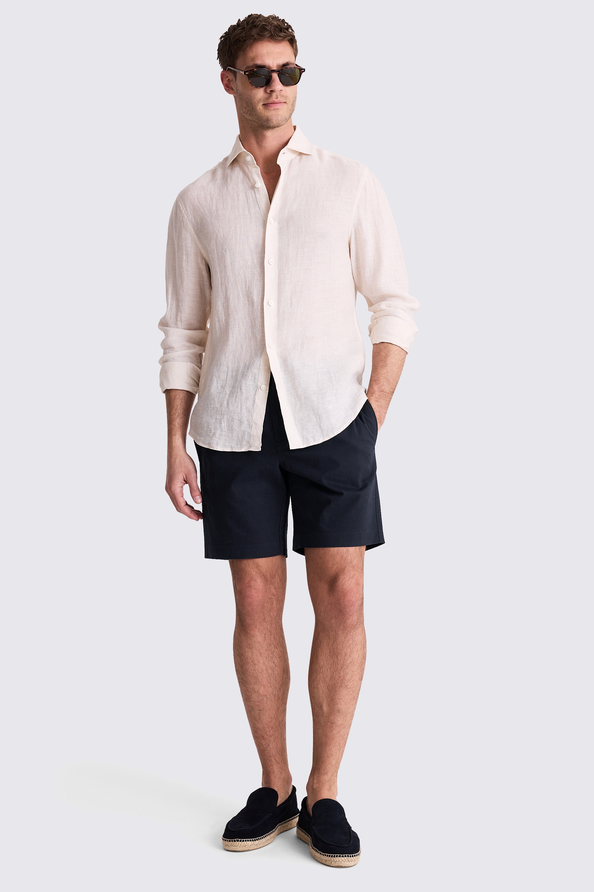 Navy Drawstring Shorts