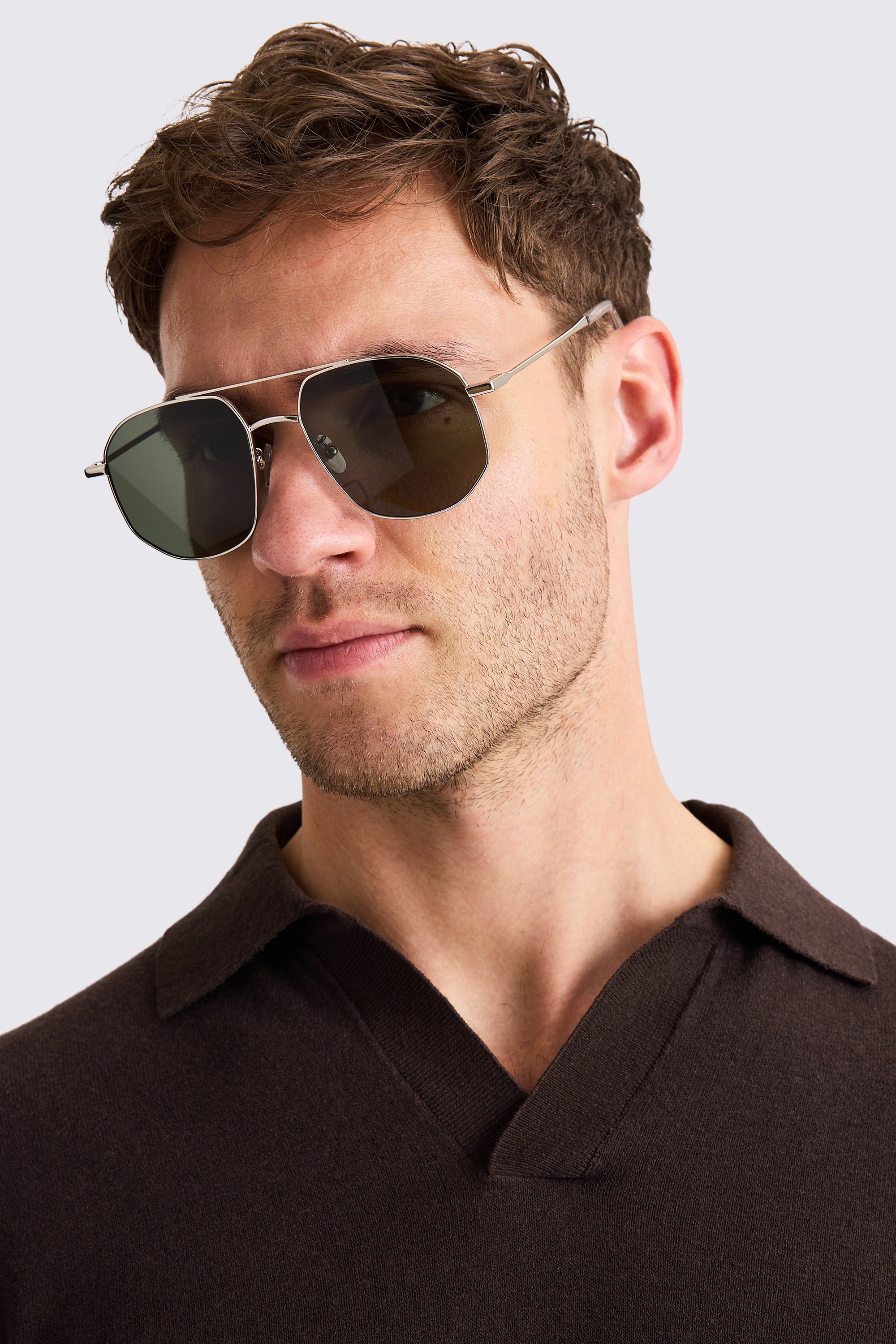 Silver The Dude Sunglasses