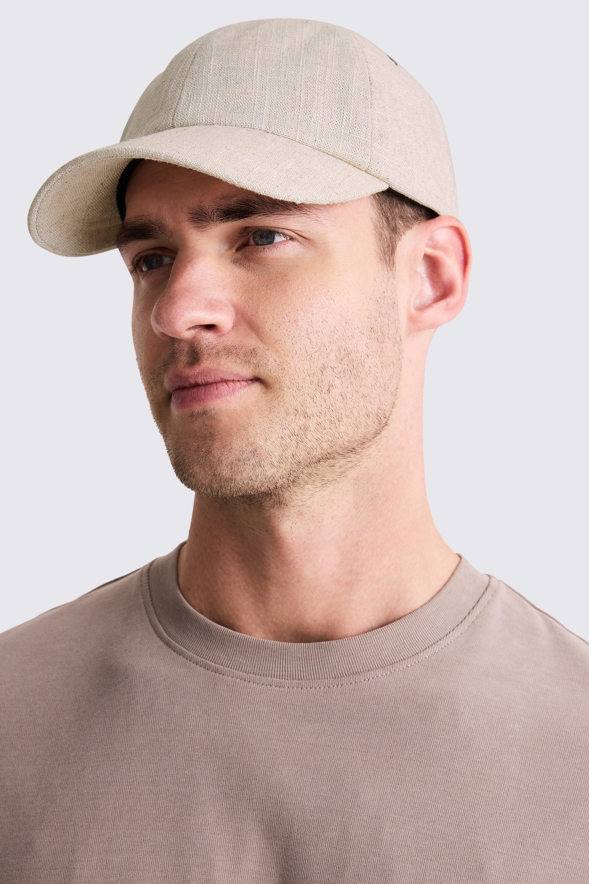 Ecru Linen Cap