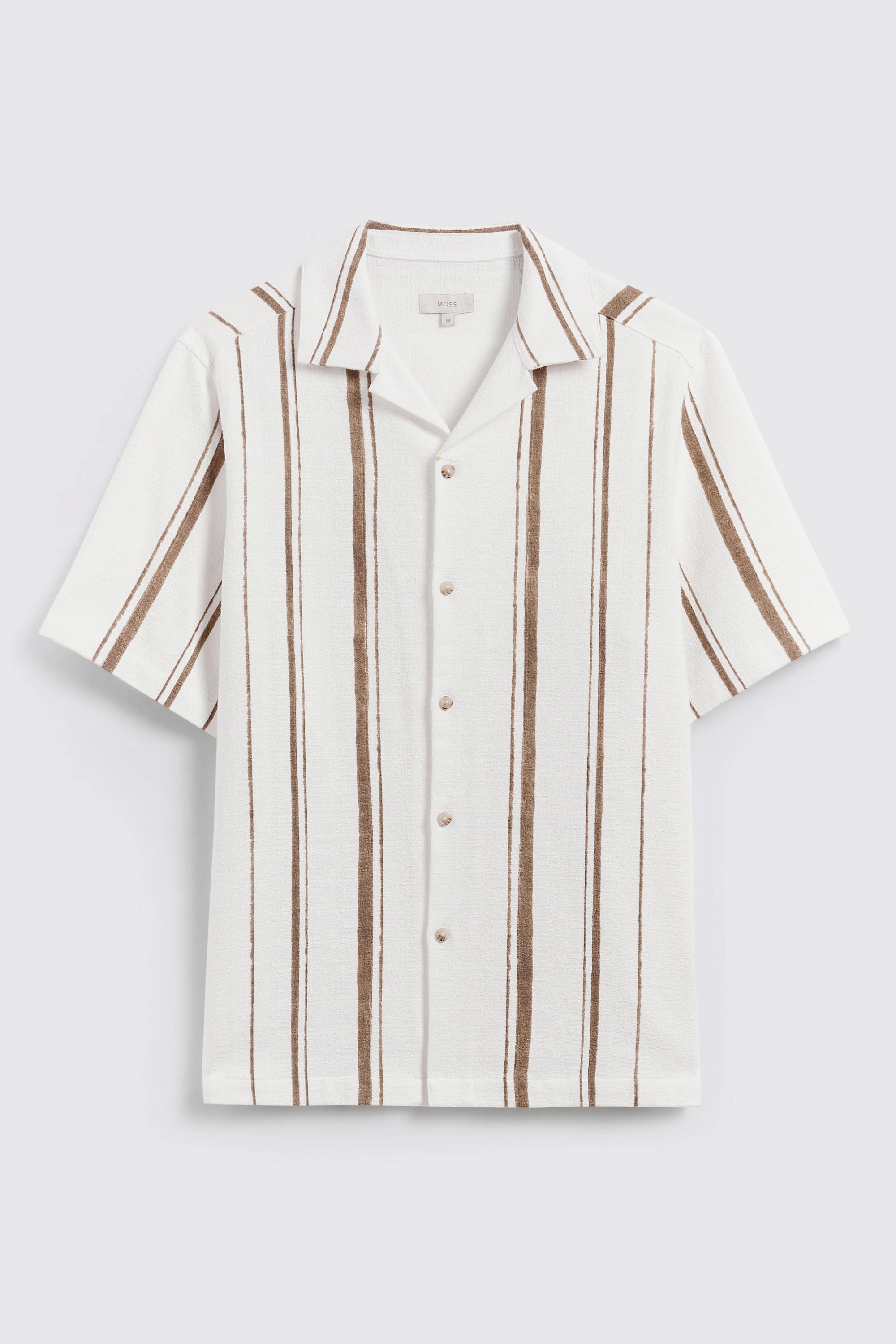 Taupe Cuban Stripe Shirt